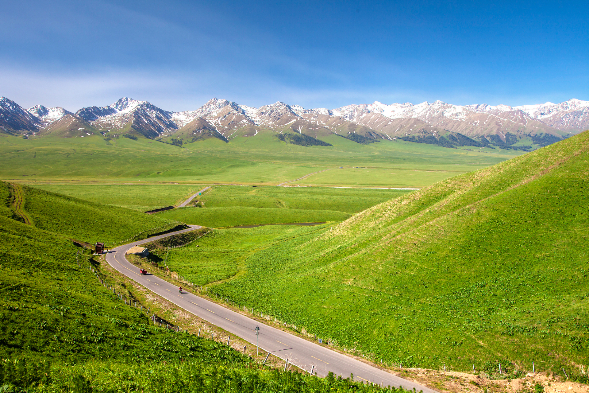 奇遇那拉提#新疆那拉提夏牧场草原是一个宽广美丽的草原景区,戈壁滩