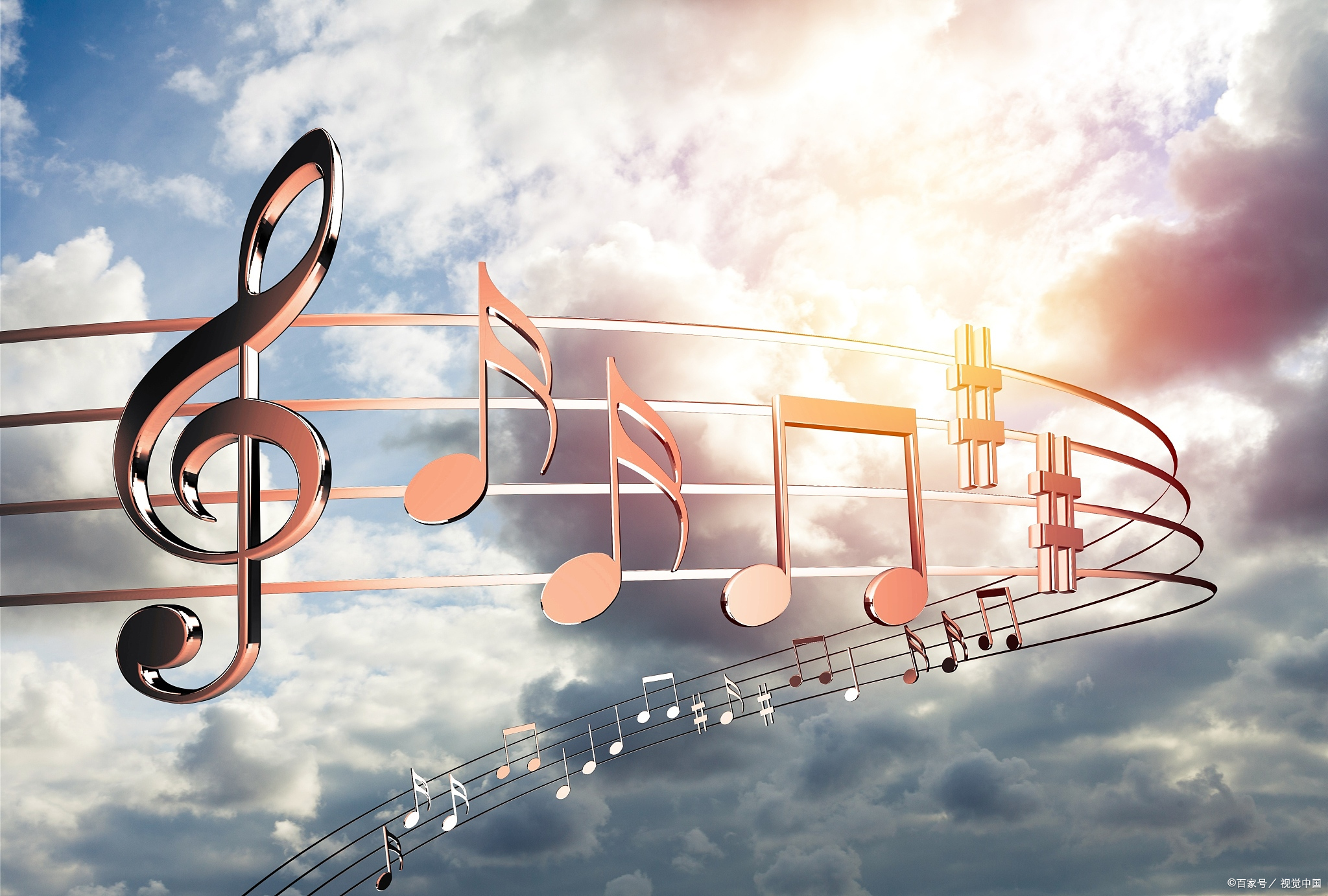 横屏音乐封面图横屏琴声飞扬图片音乐 图片凯旋进行曲背景图跨越维度