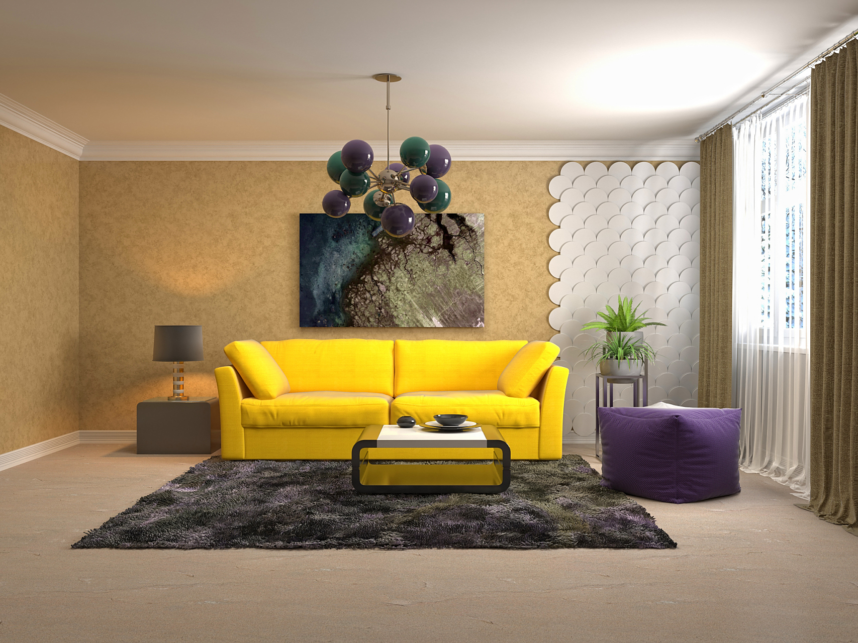 家里的家具颜色搭配会影响整个房间的视觉效果哦!