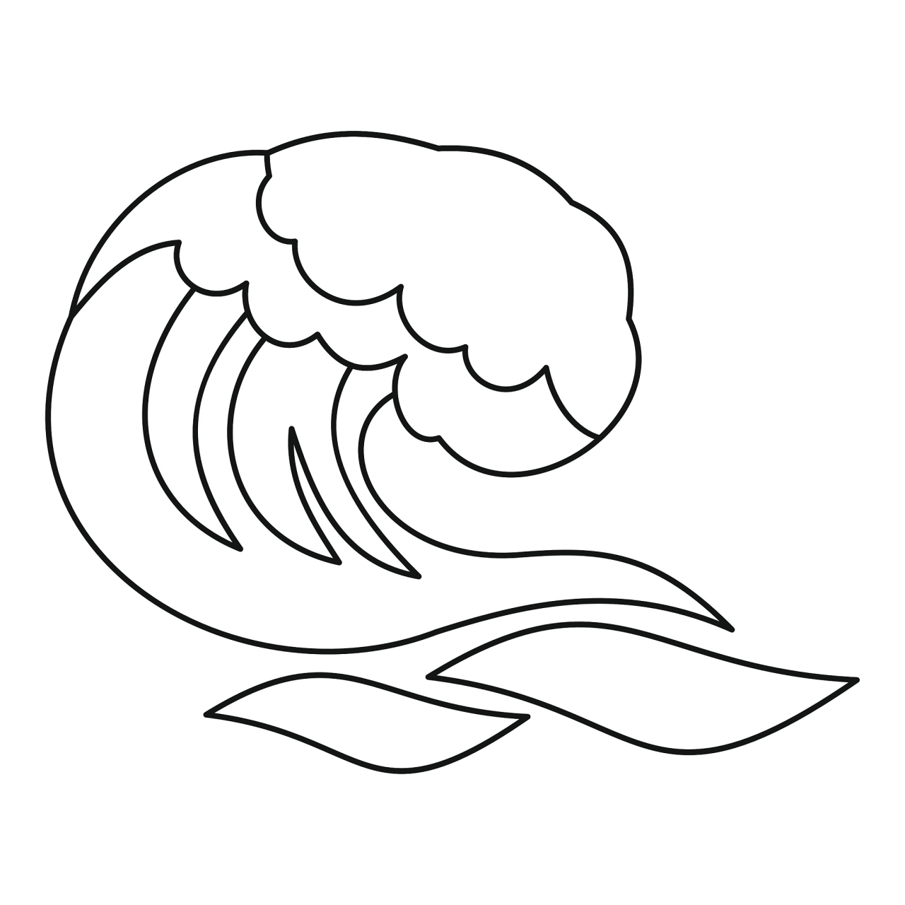 怎样画海浪简笔画  画海浪简笔画其实超有趣的,特别适合想要放松一下