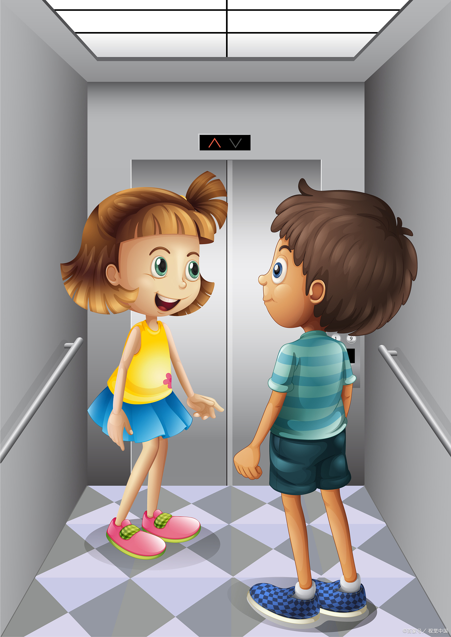 1 加强儿童安全教育 要有效避免儿童在高层电梯内乱按按钮,首要任务是