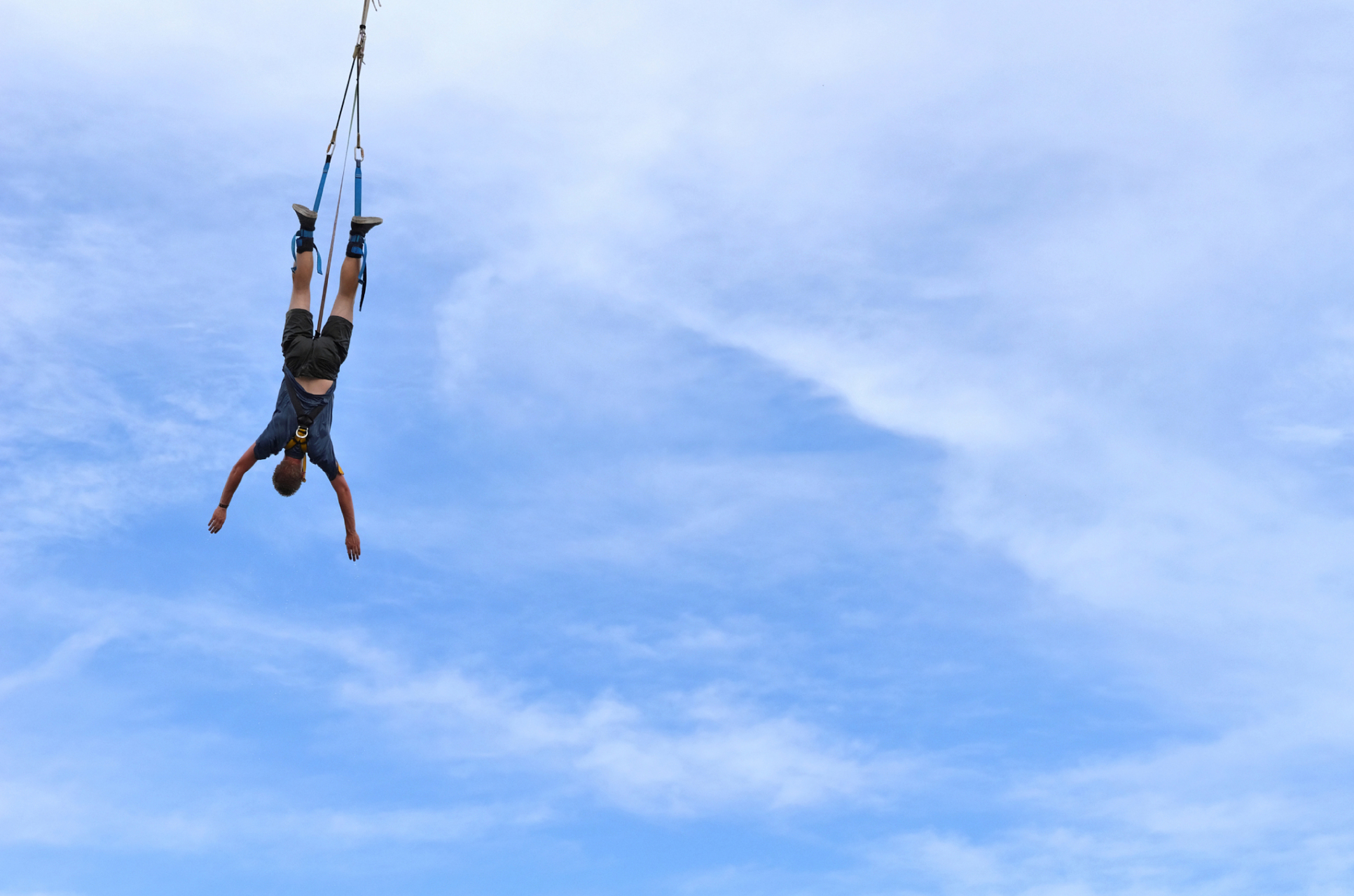 【男子蹦极庆祝离婚绳子断裂坠湖】老天爷有时会给你自由,但是同时不