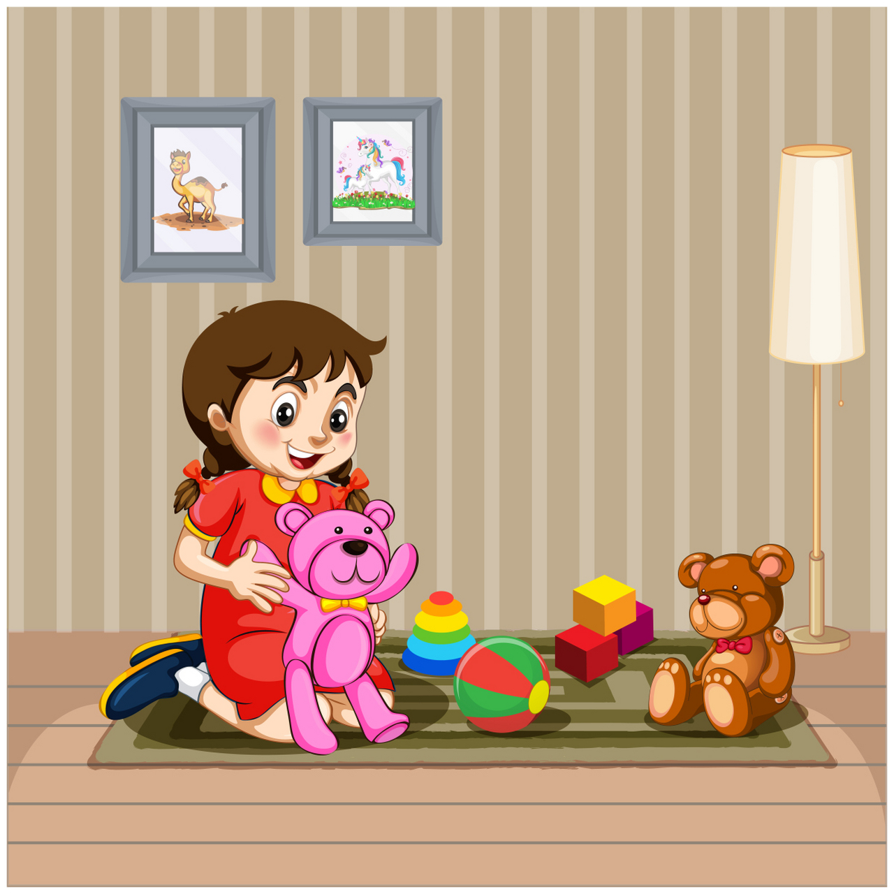 幼儿睡前伴读故事- 《自己的玩具,爱护好》  一只可爱的小兔子,她有