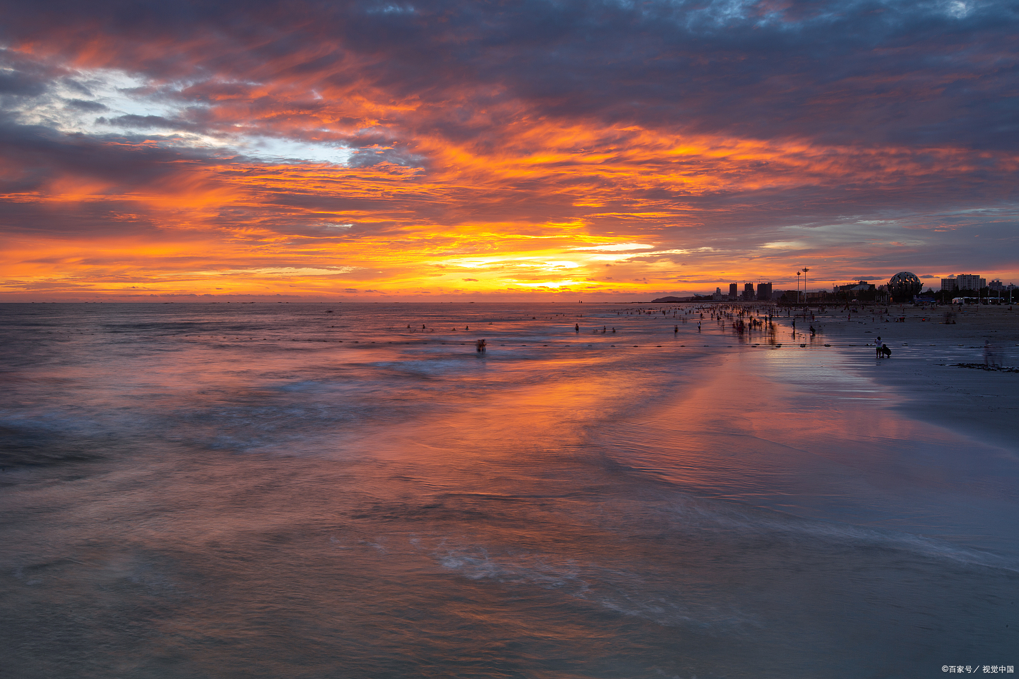 打卡北海涠洲岛五彩滩拍日出超绝!