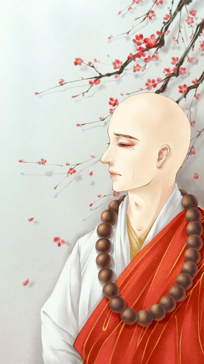 一天,无悔禅师在院子里除草,迎面走来三个信徒,向他行礼.