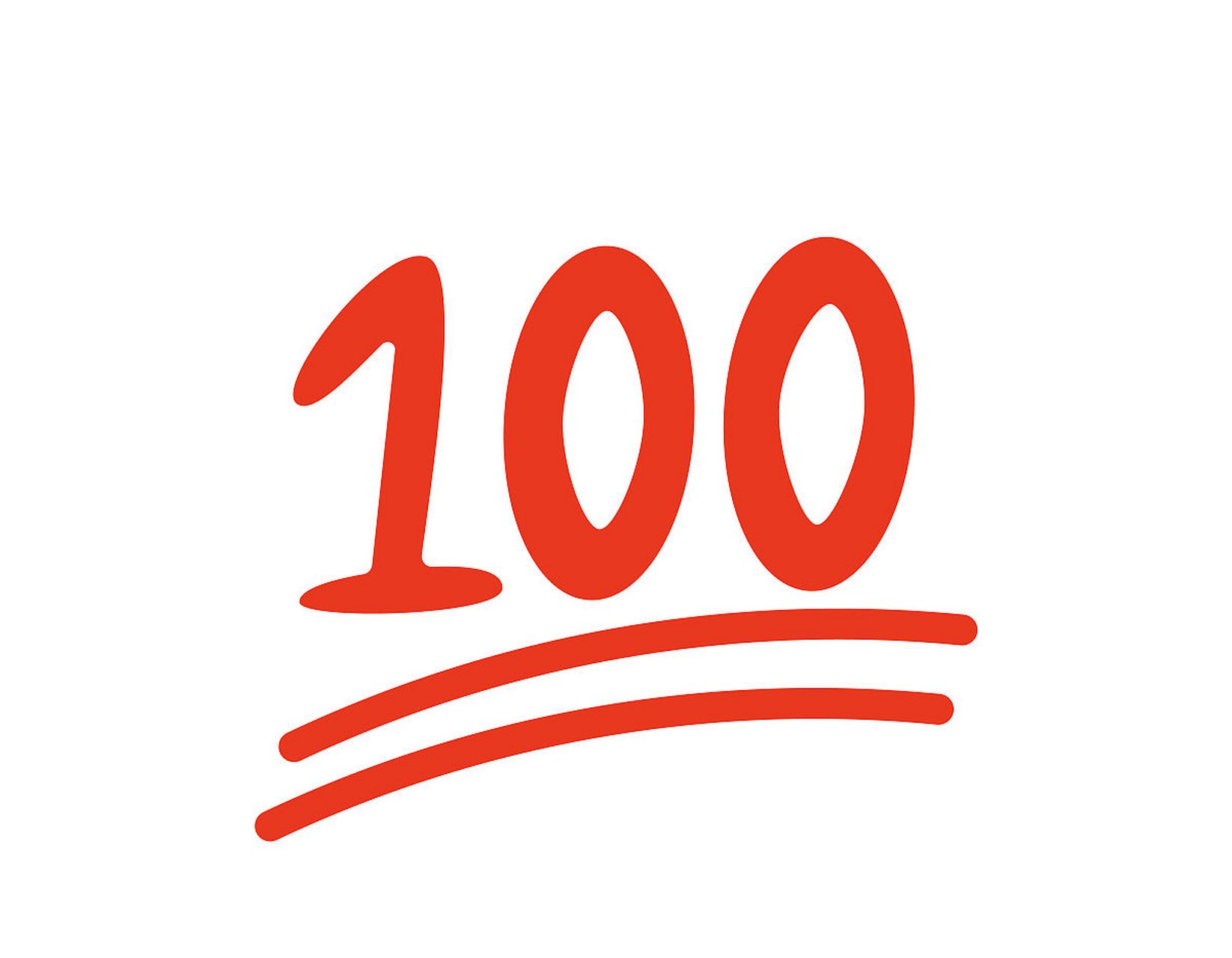 100分微信符号