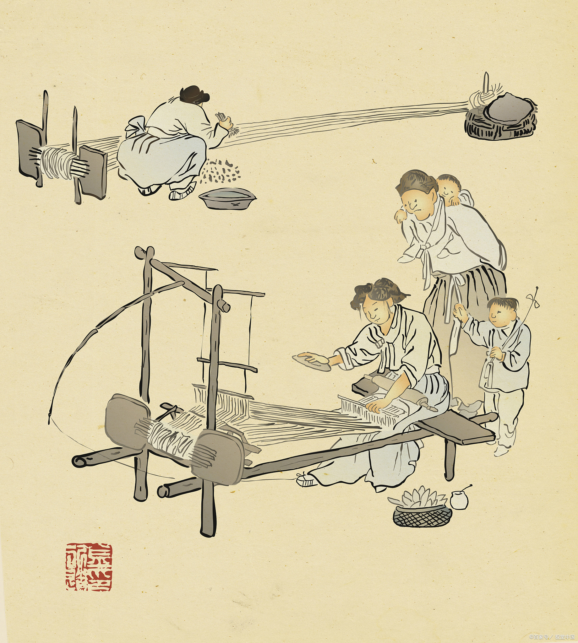 赵嫂绩麻 赵嫂自言快绩麻, 李宅张家雇了她