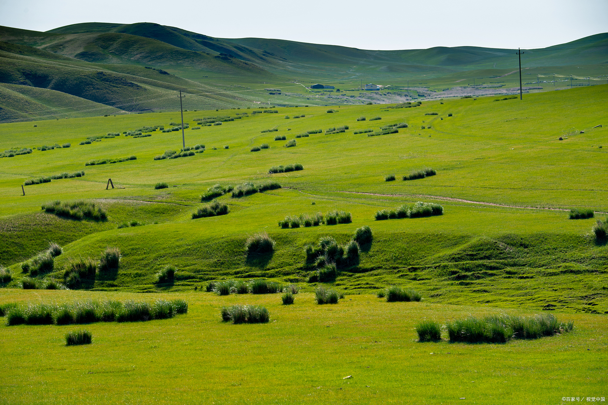 我的旅行日记# 锡林郭勒大草原自驾游攻略  草原上的蓝天下白云朵朵