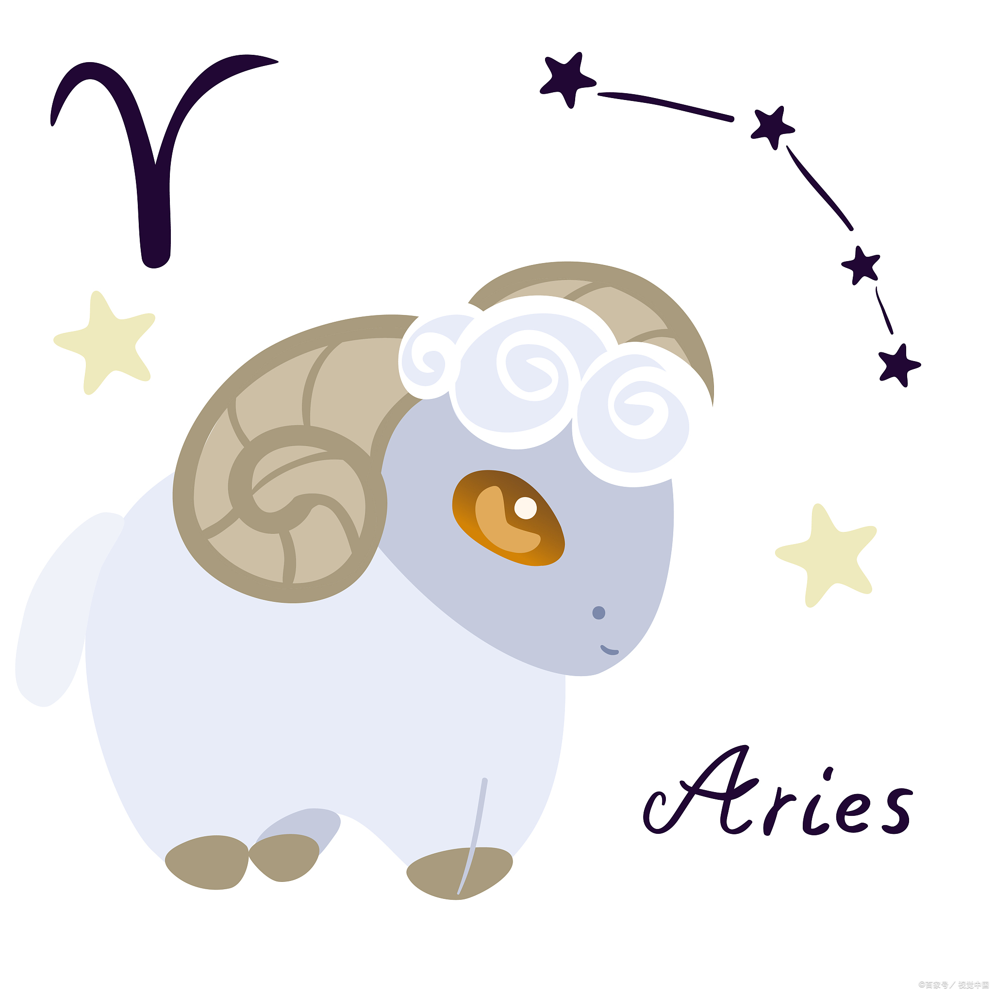 白羊座星座白羊图案白羊图片月白羊白羊座专属图片十二星座之一白羊座