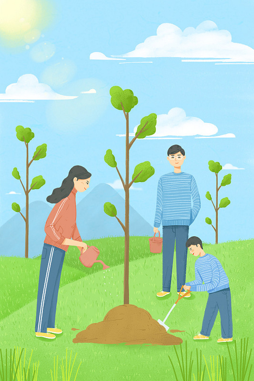 【植树节和清明节】 植树节和清明节在某种程度上有联系,因为它们都与