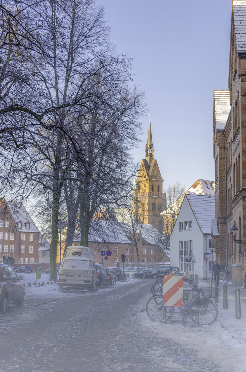 在城市街道上拍摄雪景照片需要一些技巧和准备.