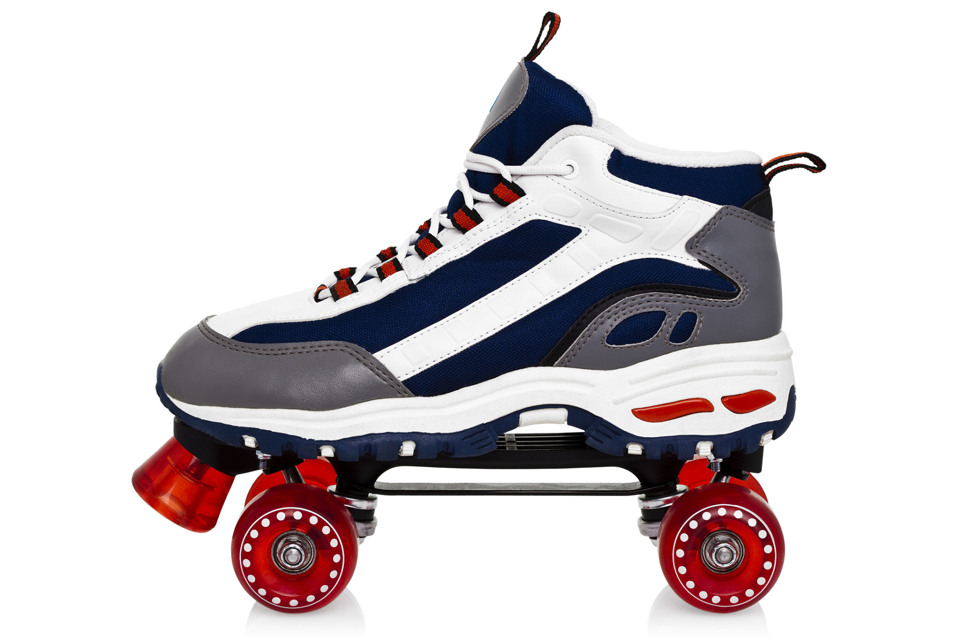 滑溜冰鞋是一种特殊冰鞋,具有大刀片和灵活轮子,用于冰面滑行和表演