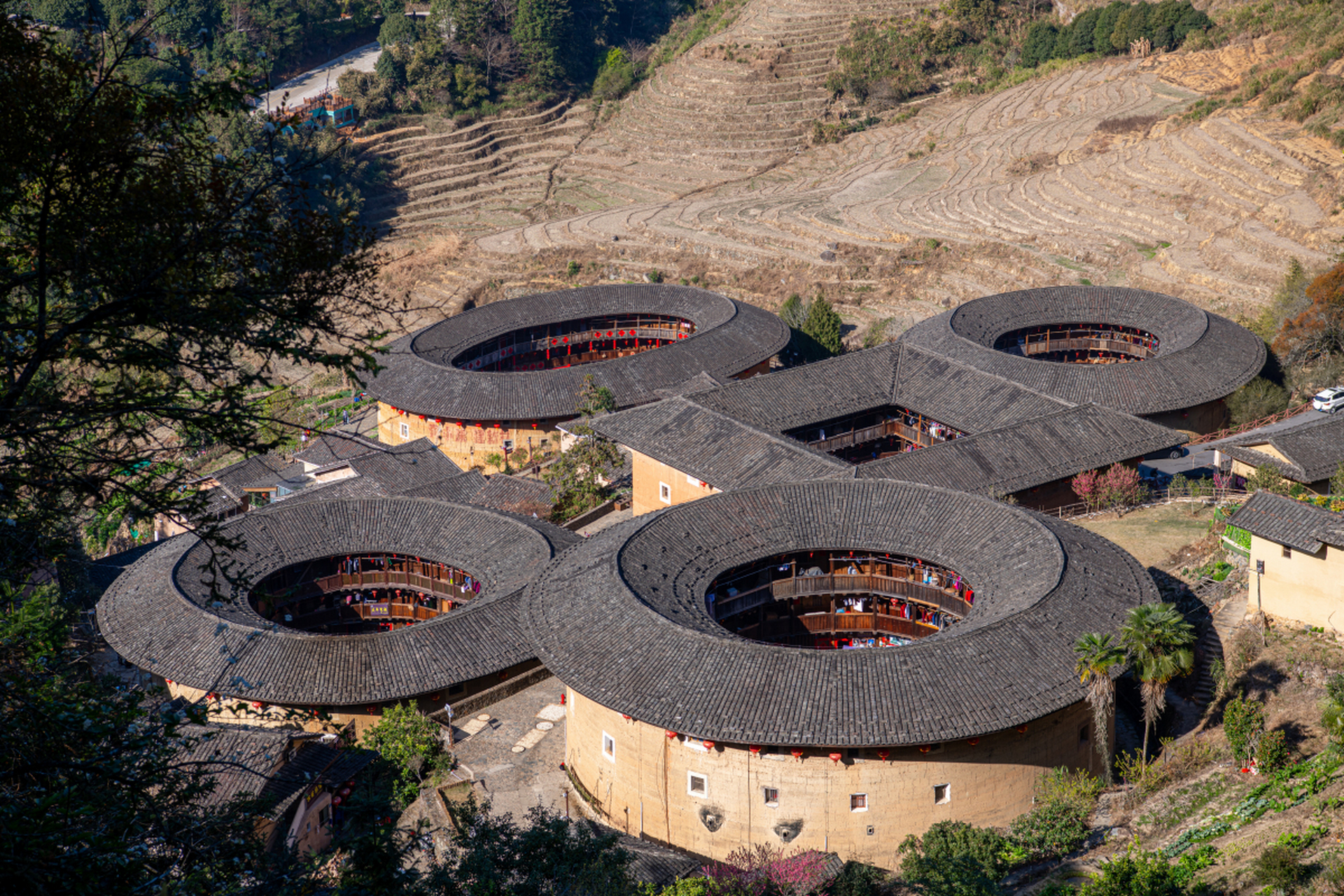 穿越时空的旅行# 在漳州的土地上,坐落着一种独特的建筑——土楼,它