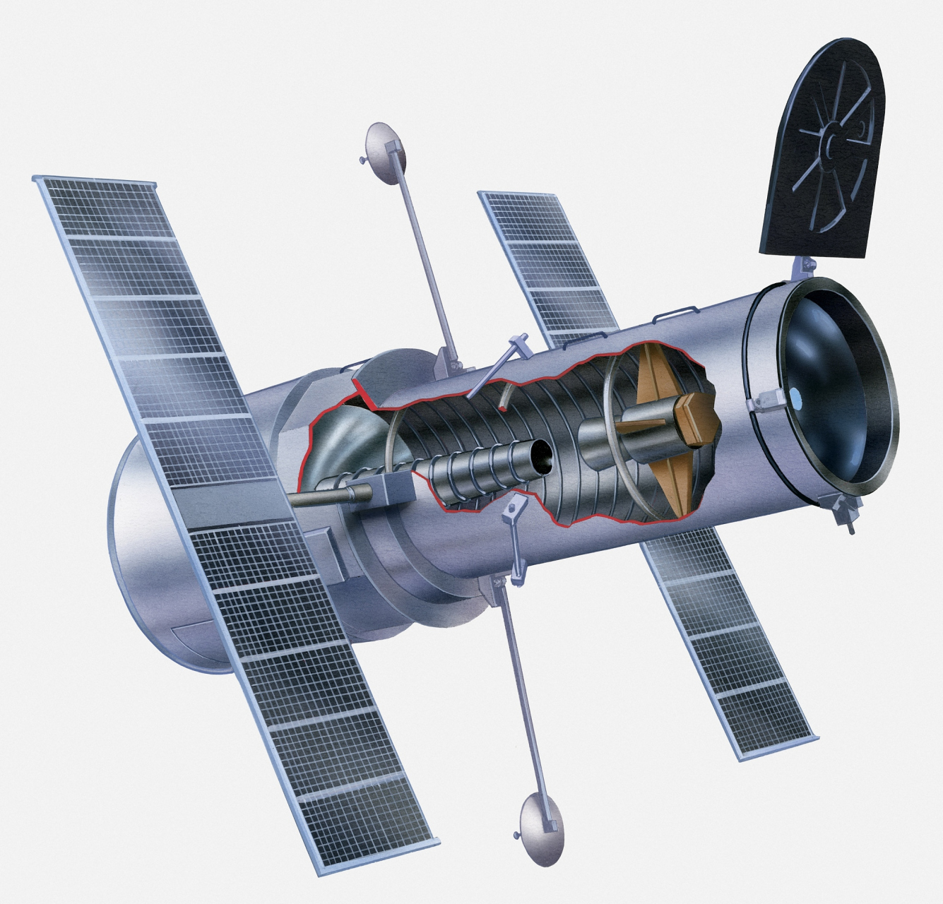 哈勃太空望远镜是人类探索宇宙的最强大的眼睛之一,它可以观测到遥远