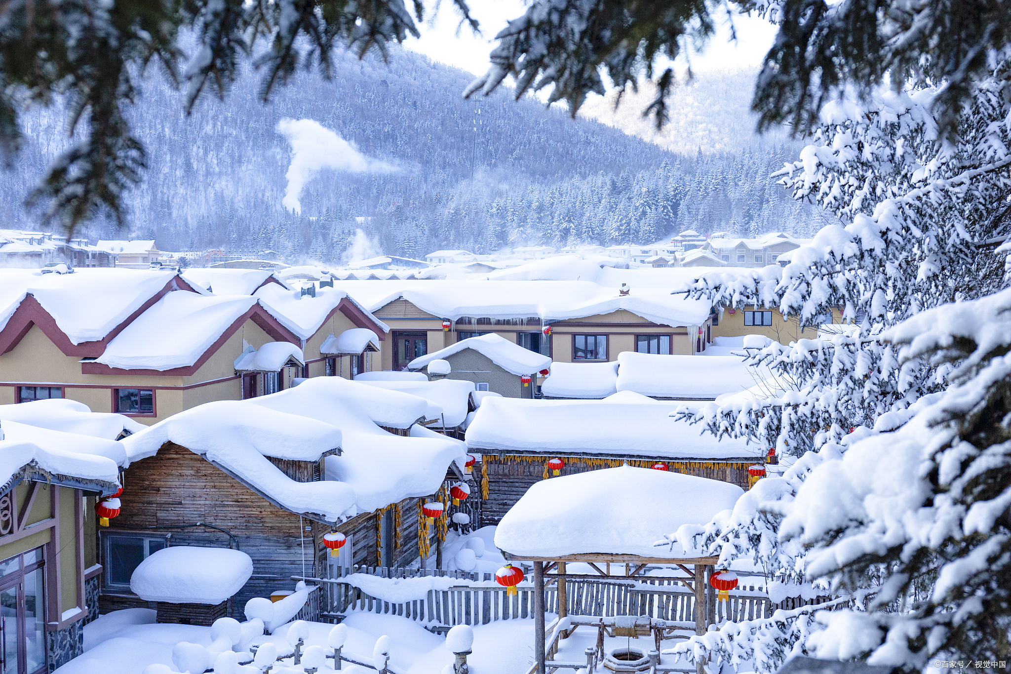 哈尔滨雪景美图图片