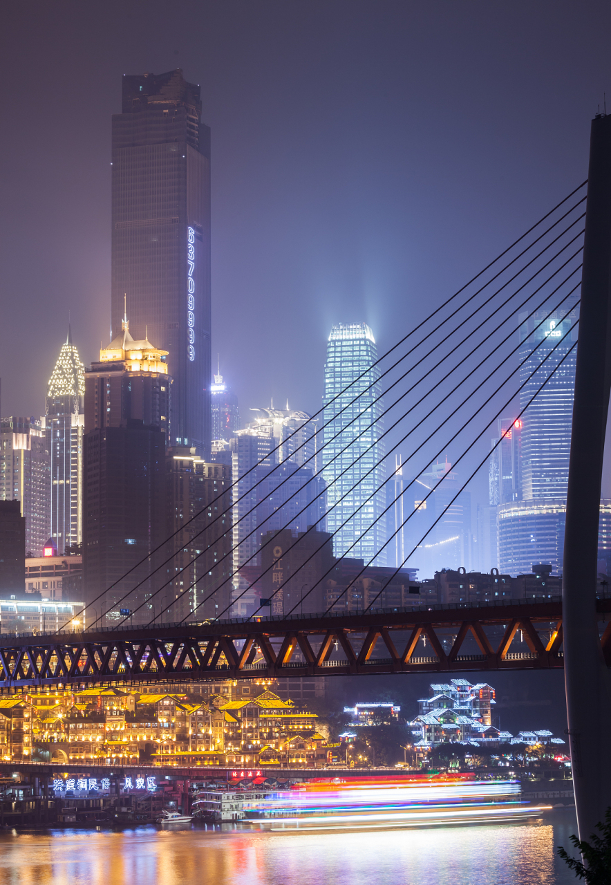重庆北滨路夜景图片图片