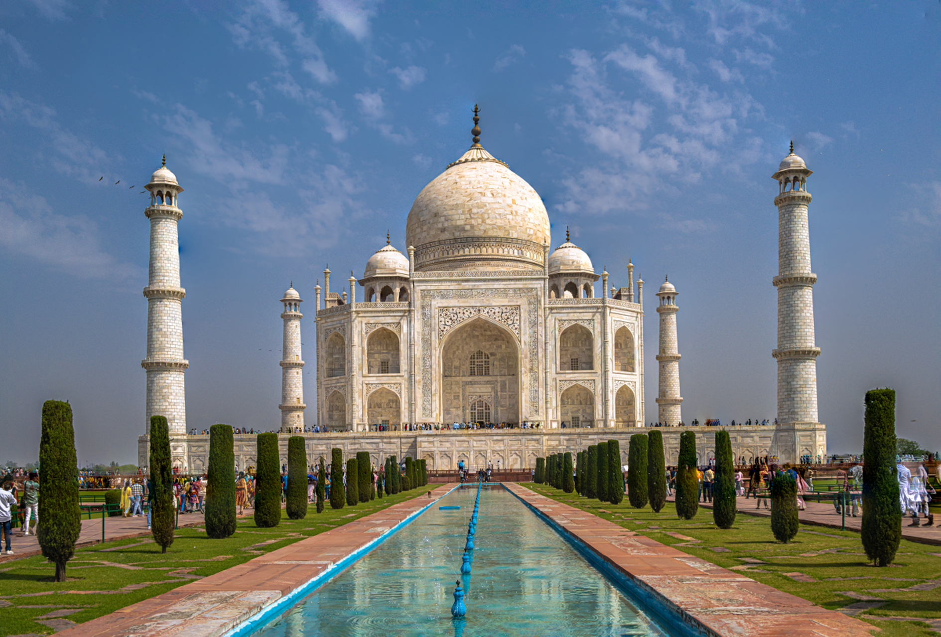 泰姬陵(taj mahal ),是印度知名度最高的古蹟之一,世界文化遺產,被