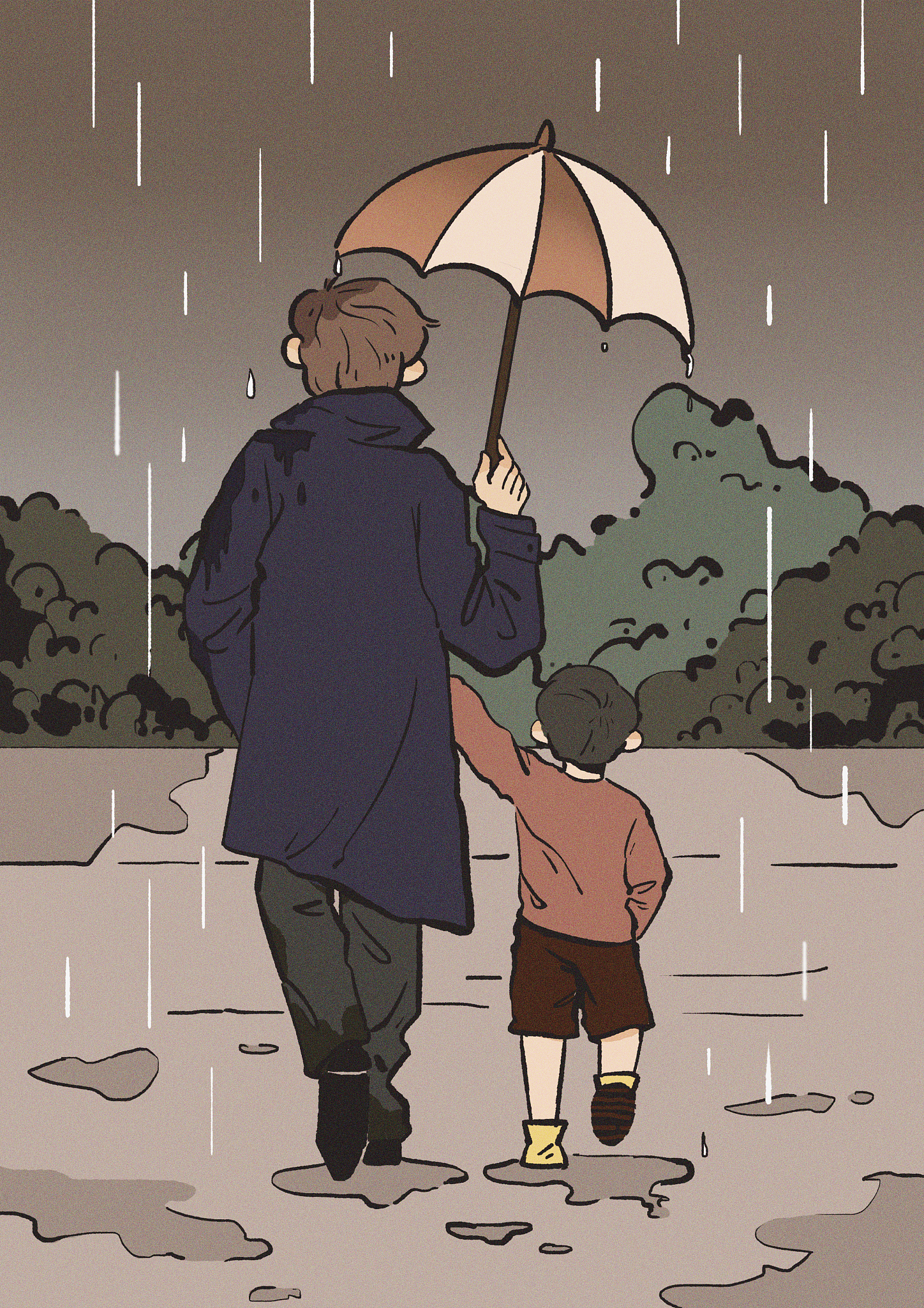 我们知道妈妈比较心细,可以看到很多孩子的问题,父亲呢比较马虎