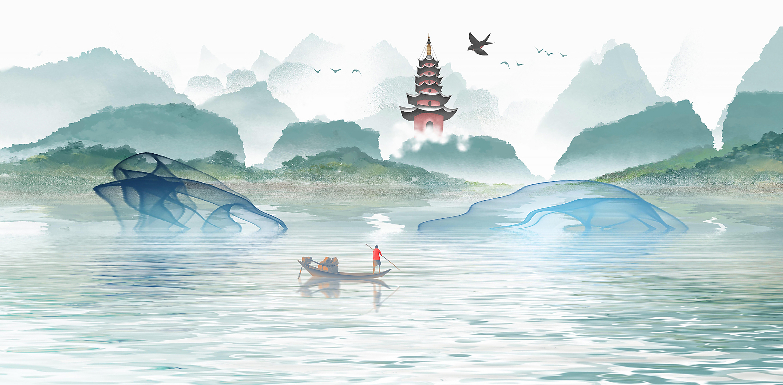 宋·欧阳修《采桑子·平生为爱西湖好》