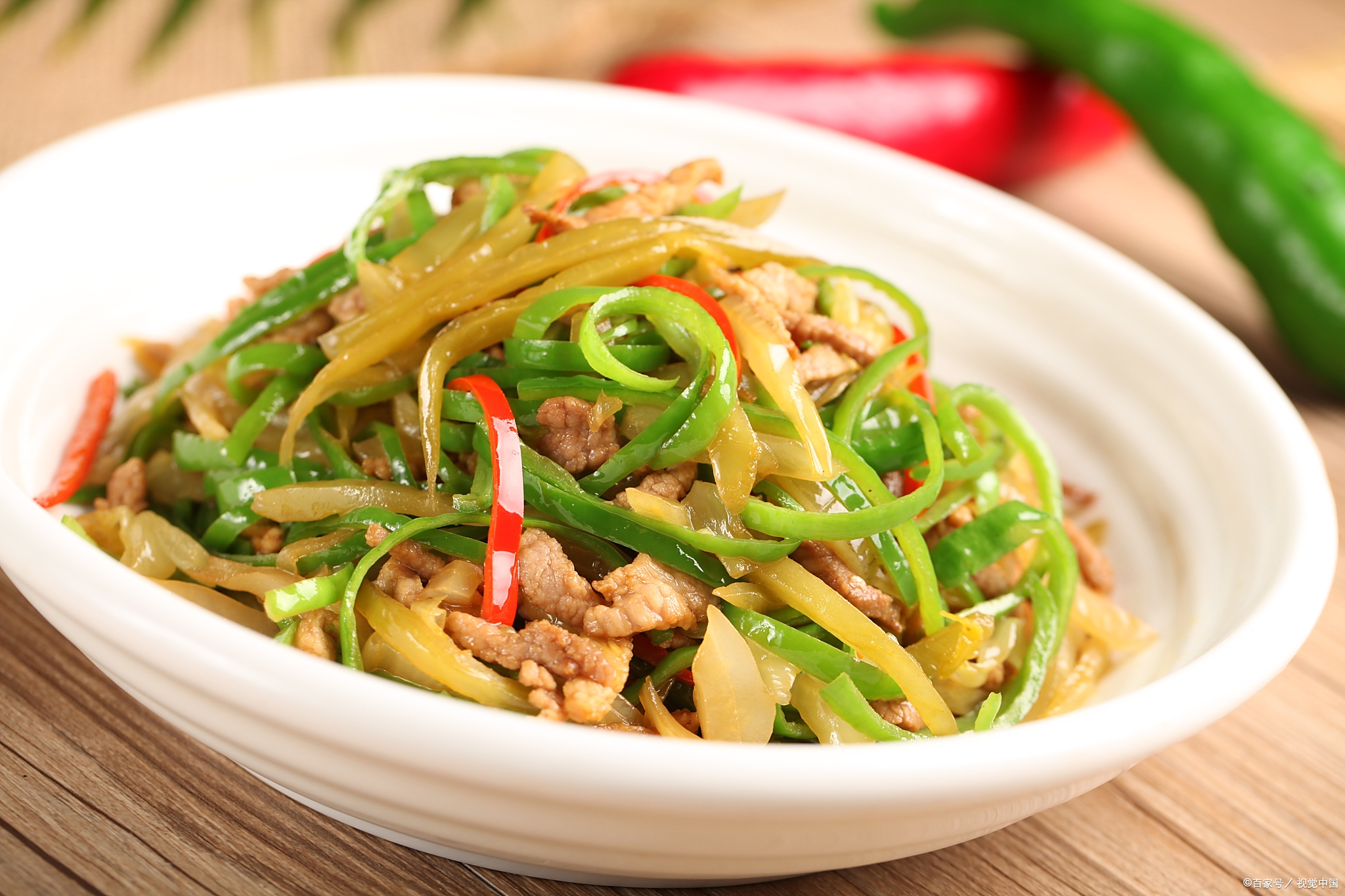 可口的莴笋炒肉丝