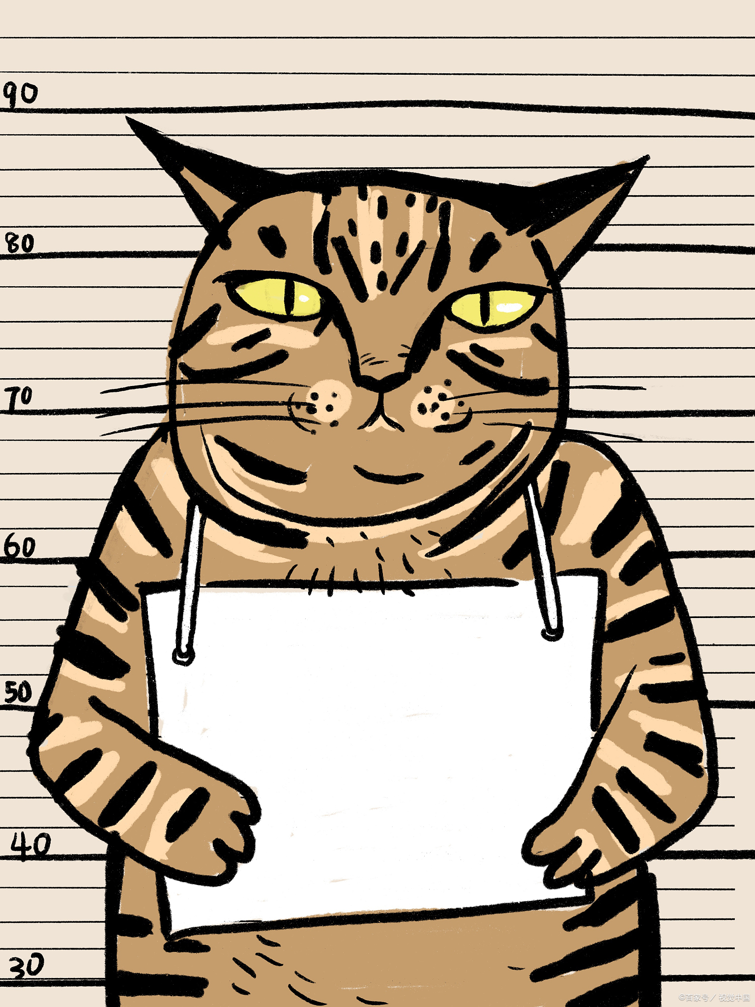 可爱儿童画通缉令匪帮涂鸦通缉令怎么画猫咪小偷卡通图搞笑麻雀卡通