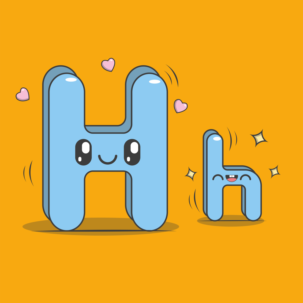 h字母简笔画