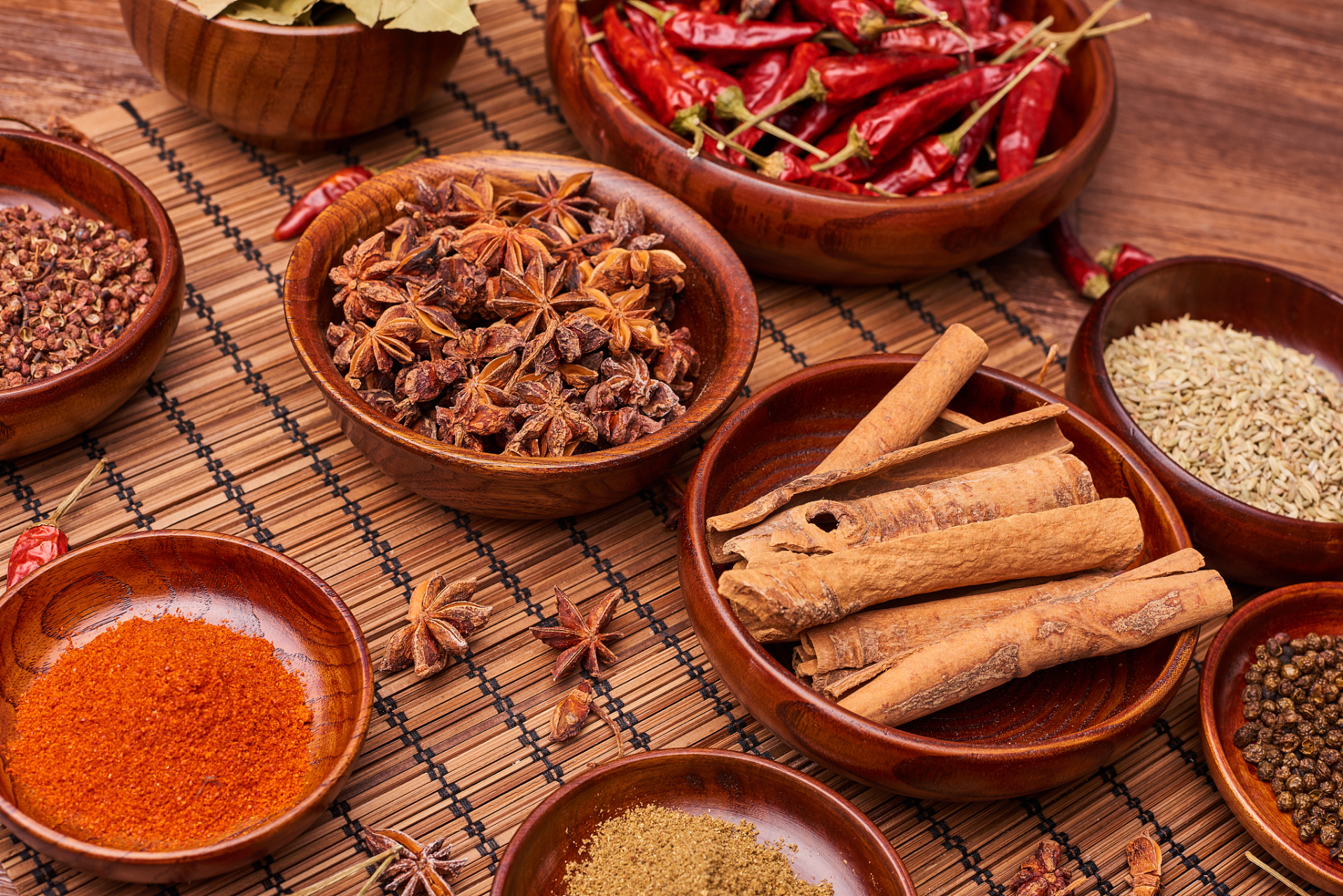 十大调味香料: 花椒:是中国四川以及西南地区常用的香料,有辣味和微麻