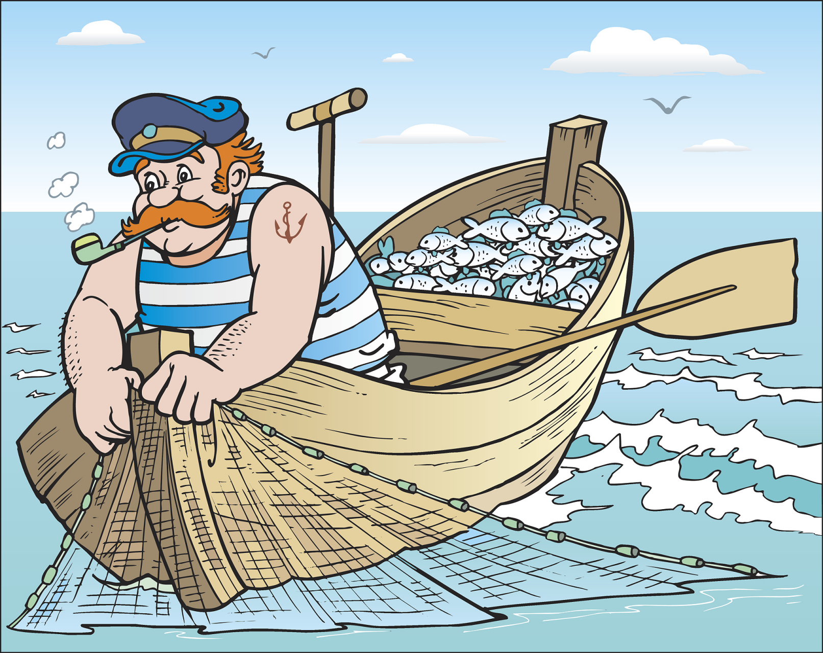 今天想写一下对《渔夫和他的妻子》的感想,这是一篇童话故事,渔夫捕到