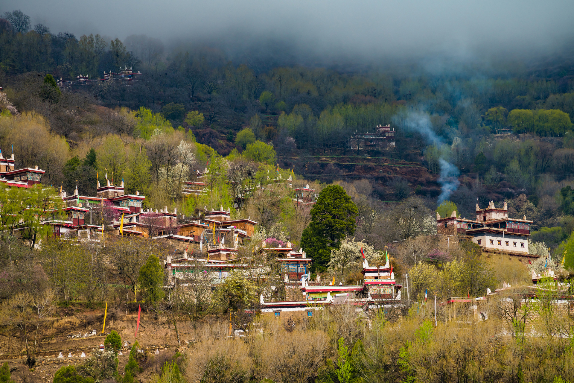 甲居藏寨:甲居藏寨是丹巴甲居,中路和梭坡三大藏寨里名气最大的一个.