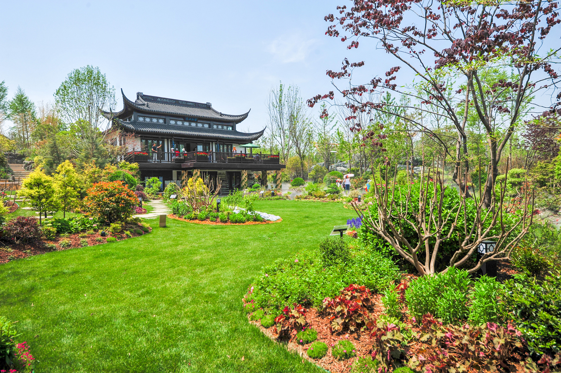 江苏南京绿博园,自然与人文完美交融.