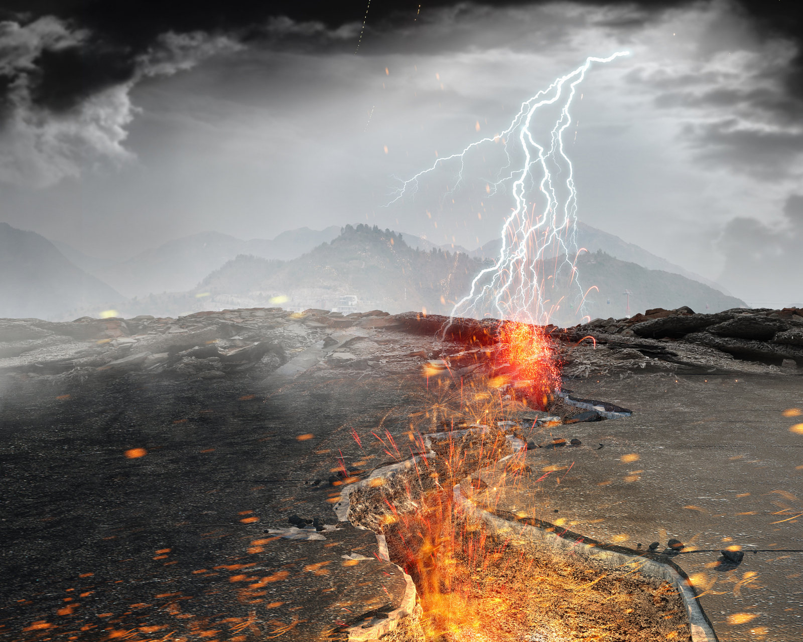 八月创作激励计划#  《天崩地裂》是一部震撼人心的灾难动作片,将