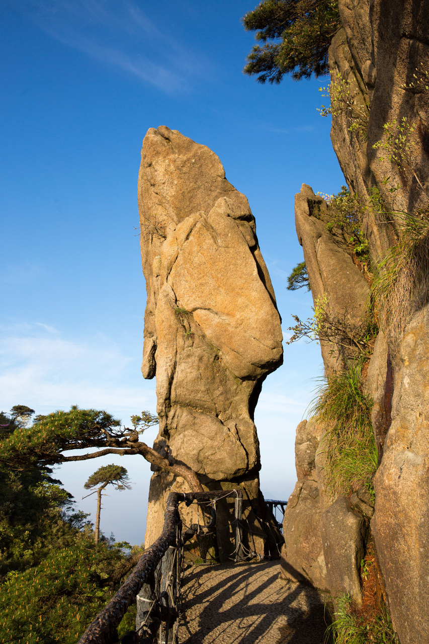 三清山风景名胜区位于江西省上饶市东北部,因玉京,玉虚,玉华"三峰峻拔