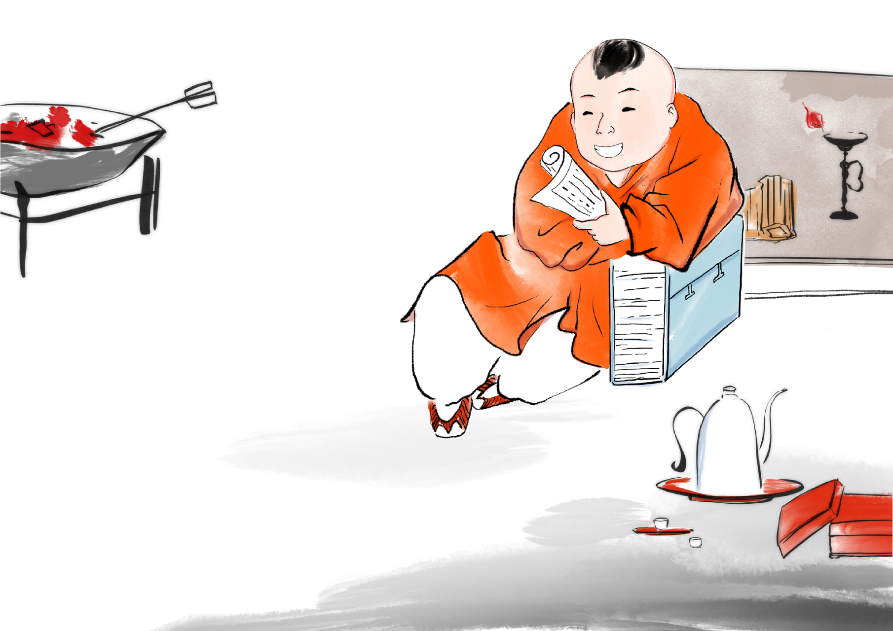 诗人贺知章曾请玄宗为自己的儿子取名,唐玄宗随口说了个"孚"字.