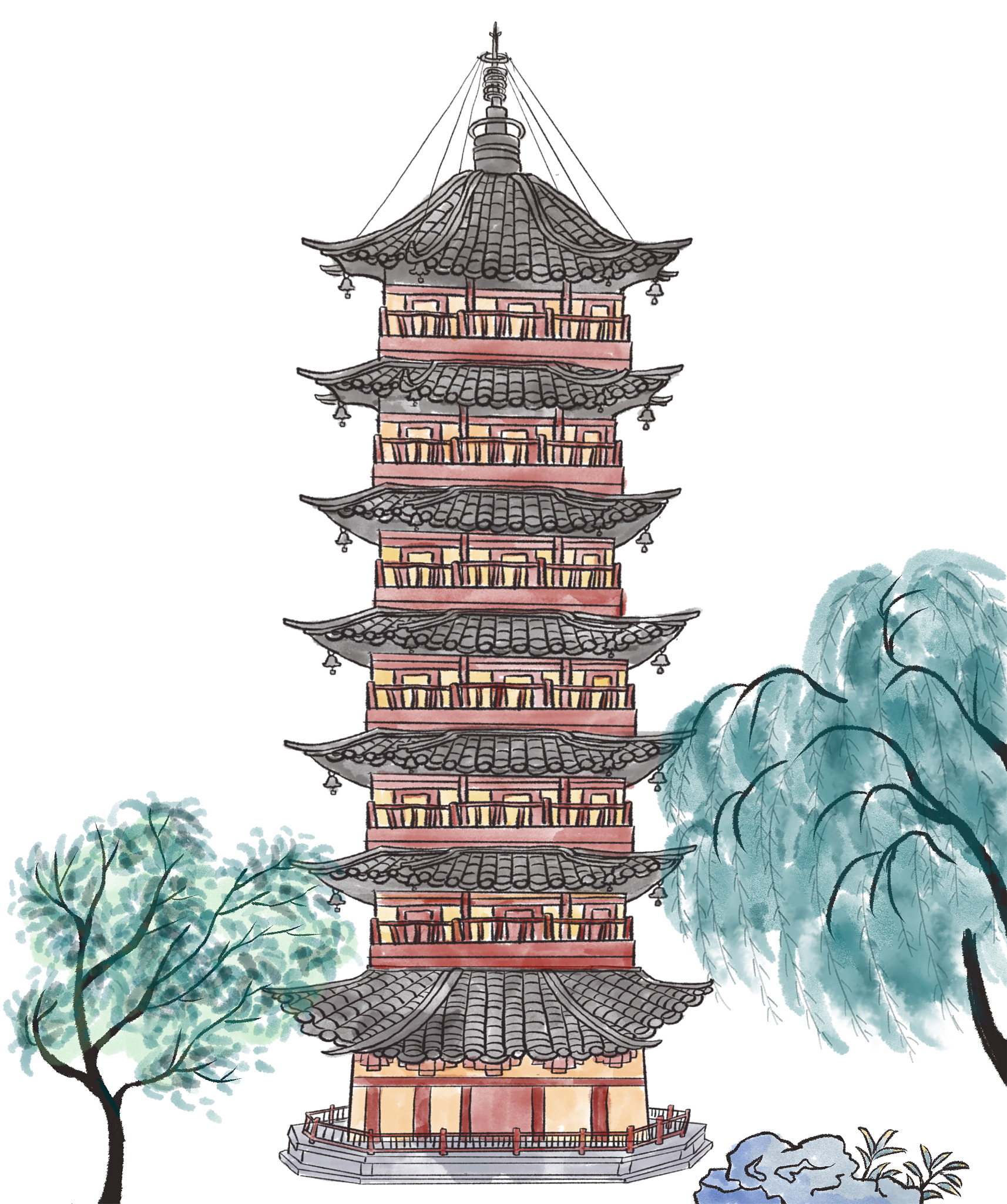 六和塔高耸入云,古韵今风交相辉映#百家文旅接力赛