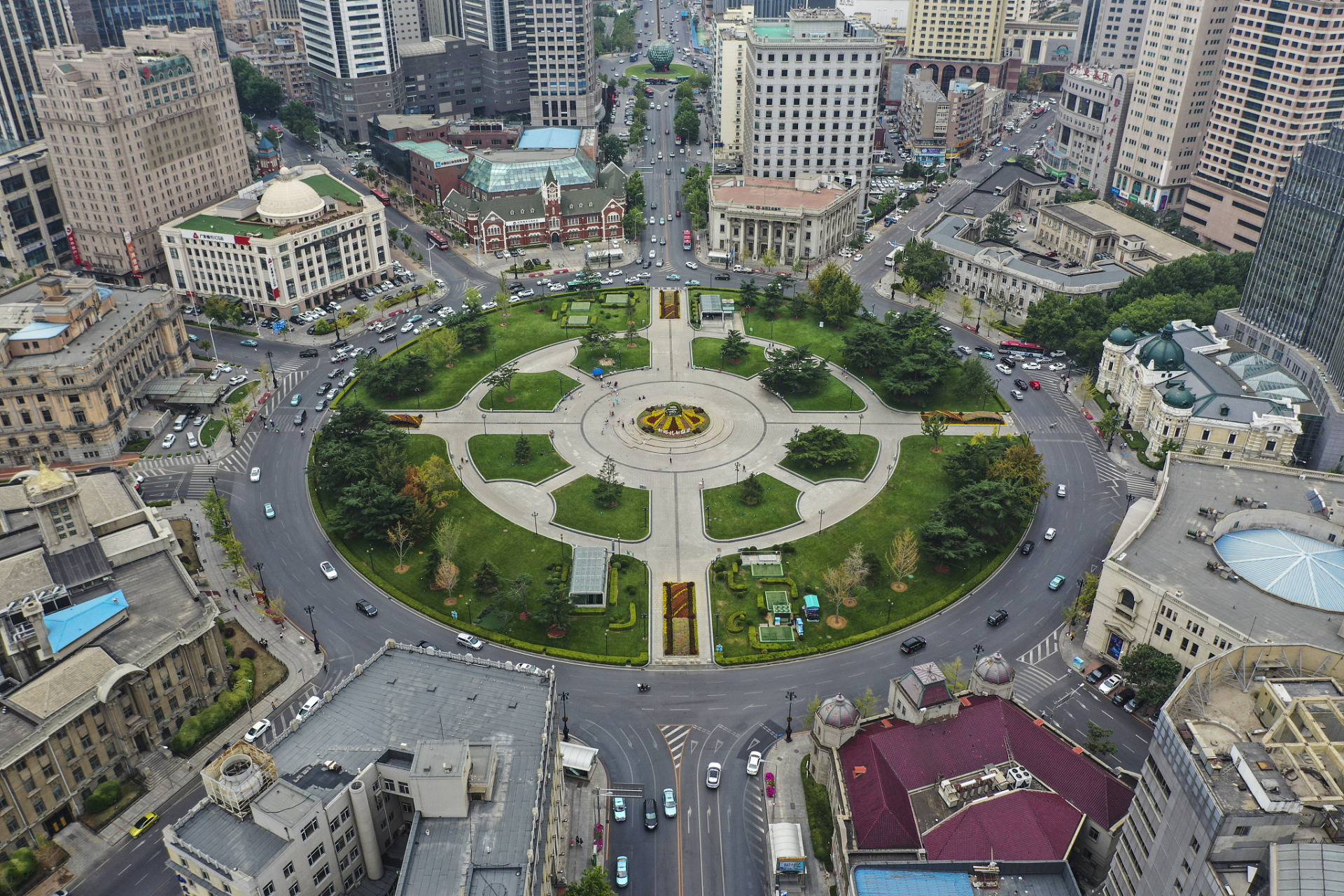 中山广场平面图图片