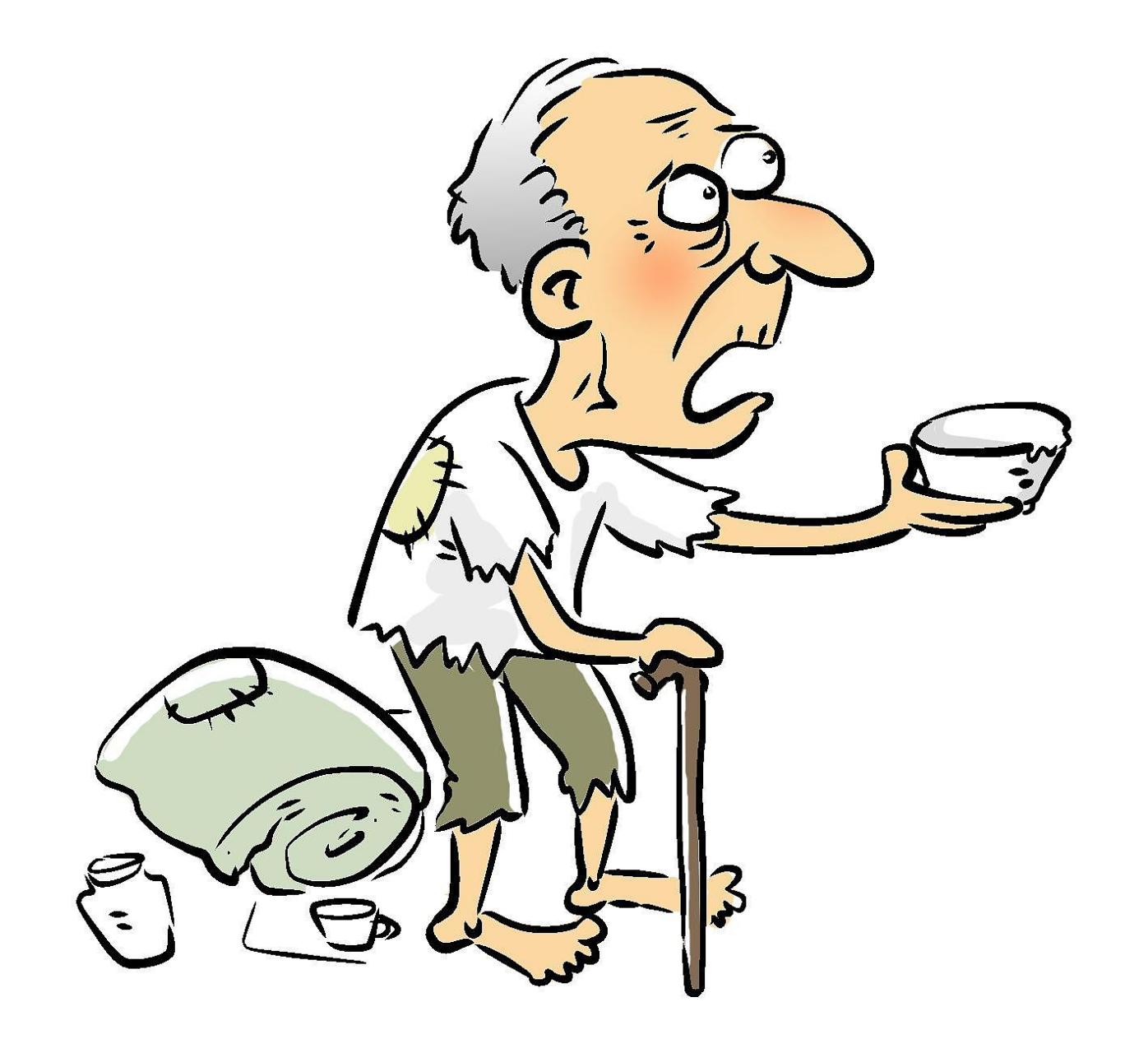 当我在大街上看见一个乞丐拿着碗里的钱对我抖了抖的时候,我就觉得他