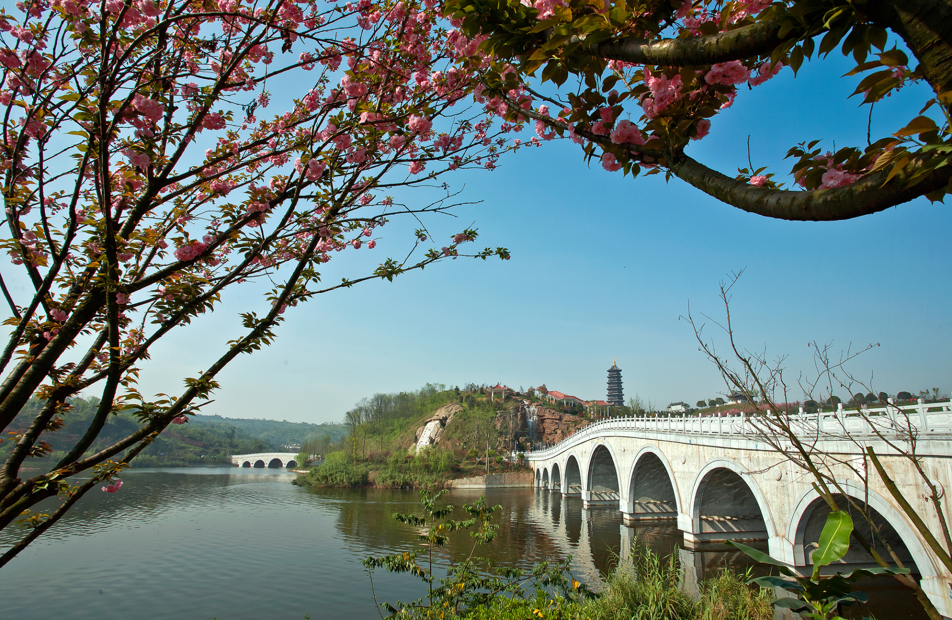 江夏区围绕武汉市赏花游发展布局,利用"三分山三分水三分田"的山水