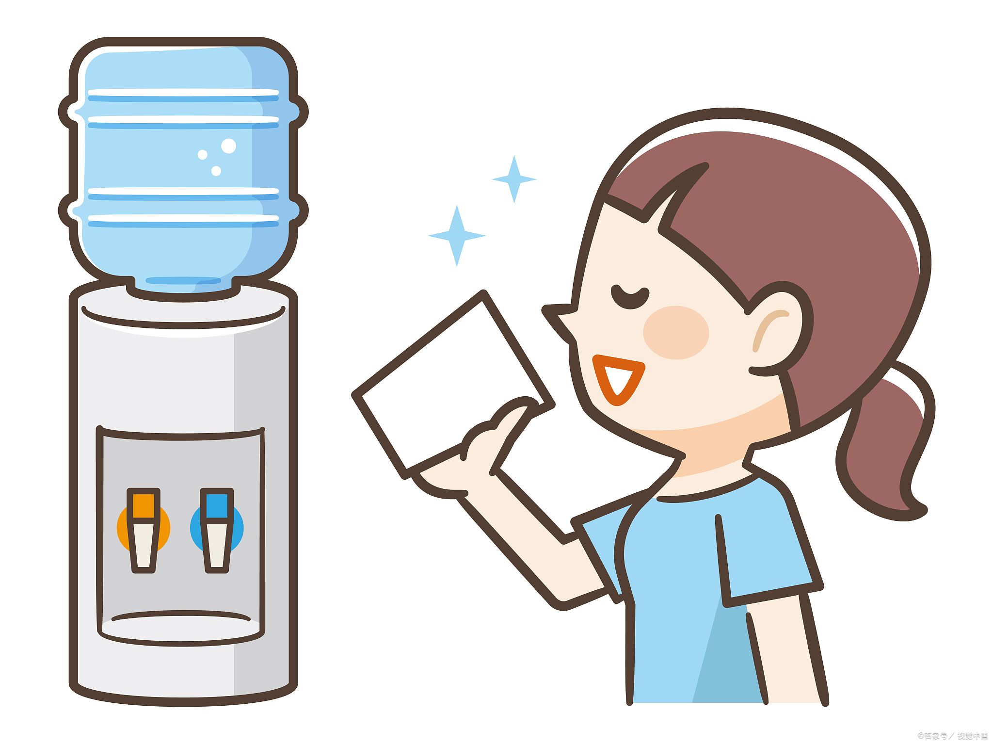 "是不是很多朋友都有过这样的困惑喝水卡通图片喝水卡通喝水 卡通饮水
