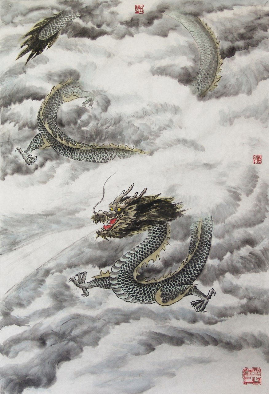 原来,老汉为了帮儿子报仇,雕出一条木龙与吃掉自己儿子的母猪龙对决.