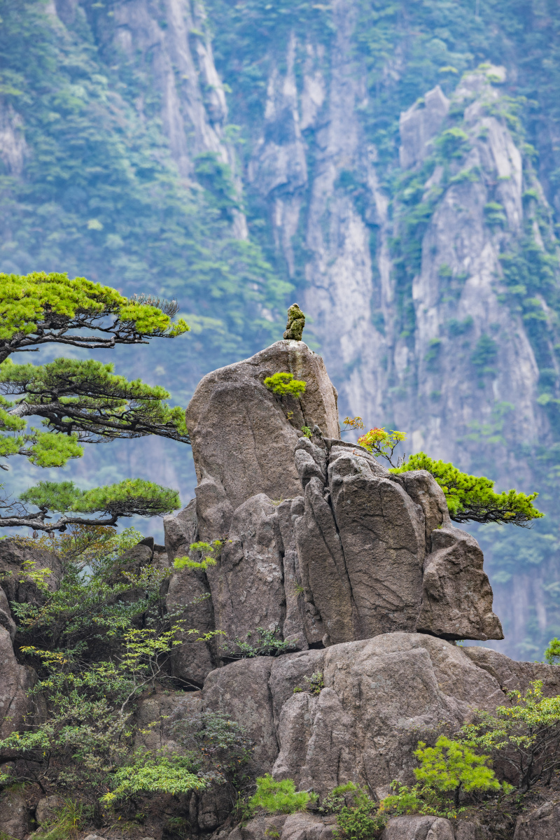 黄山飞来石图片图片