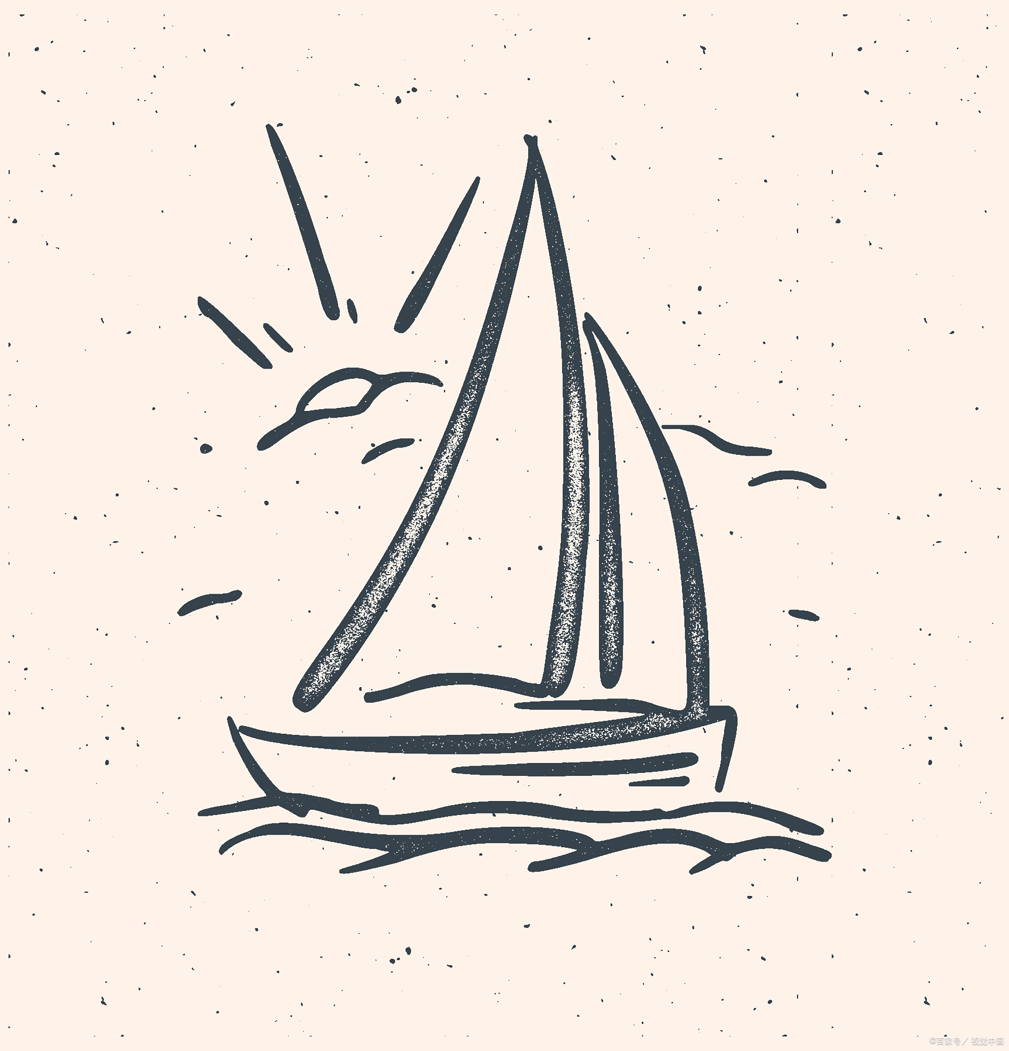 sailboat简笔画图片