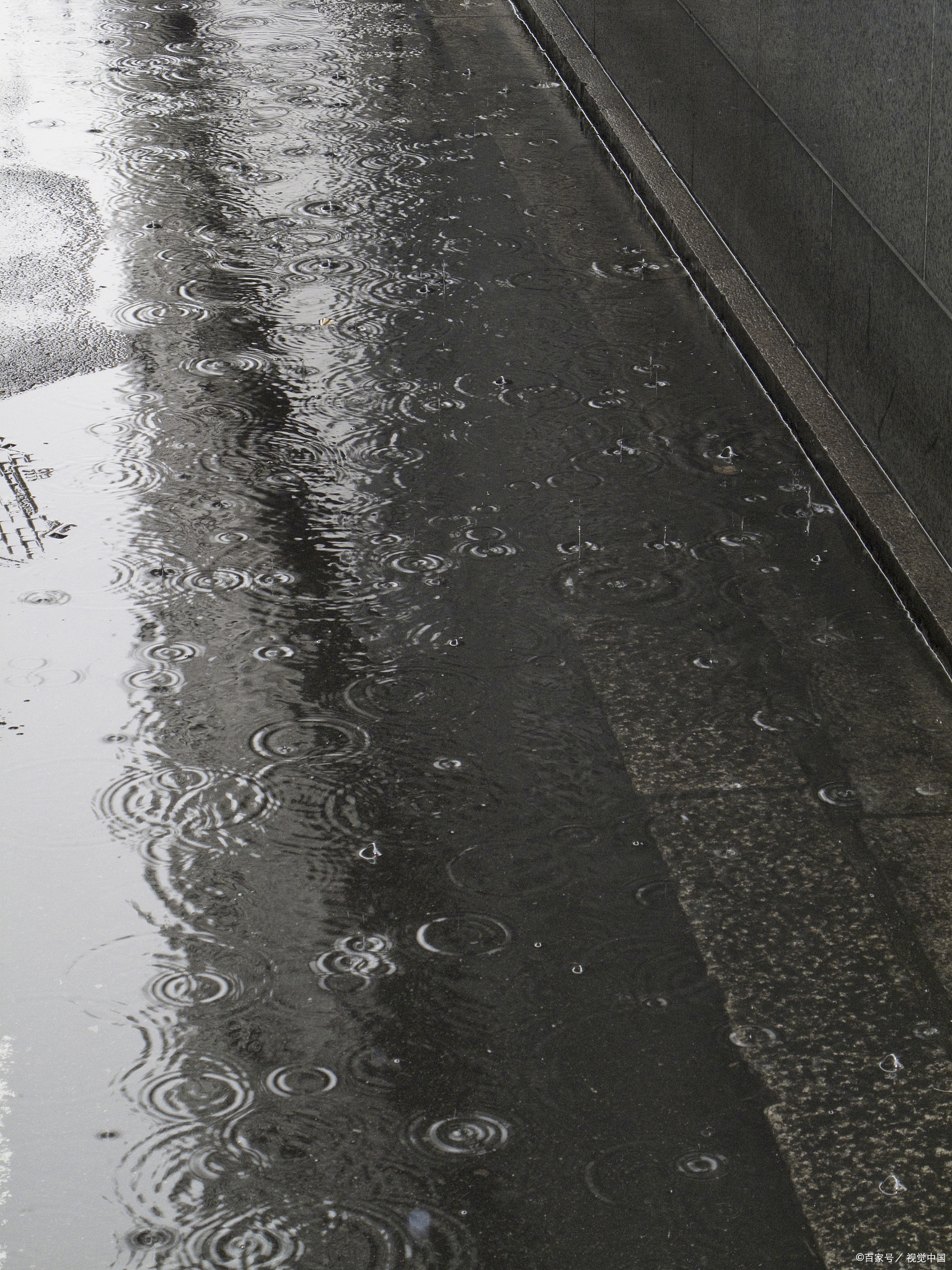 墙头雨细图片