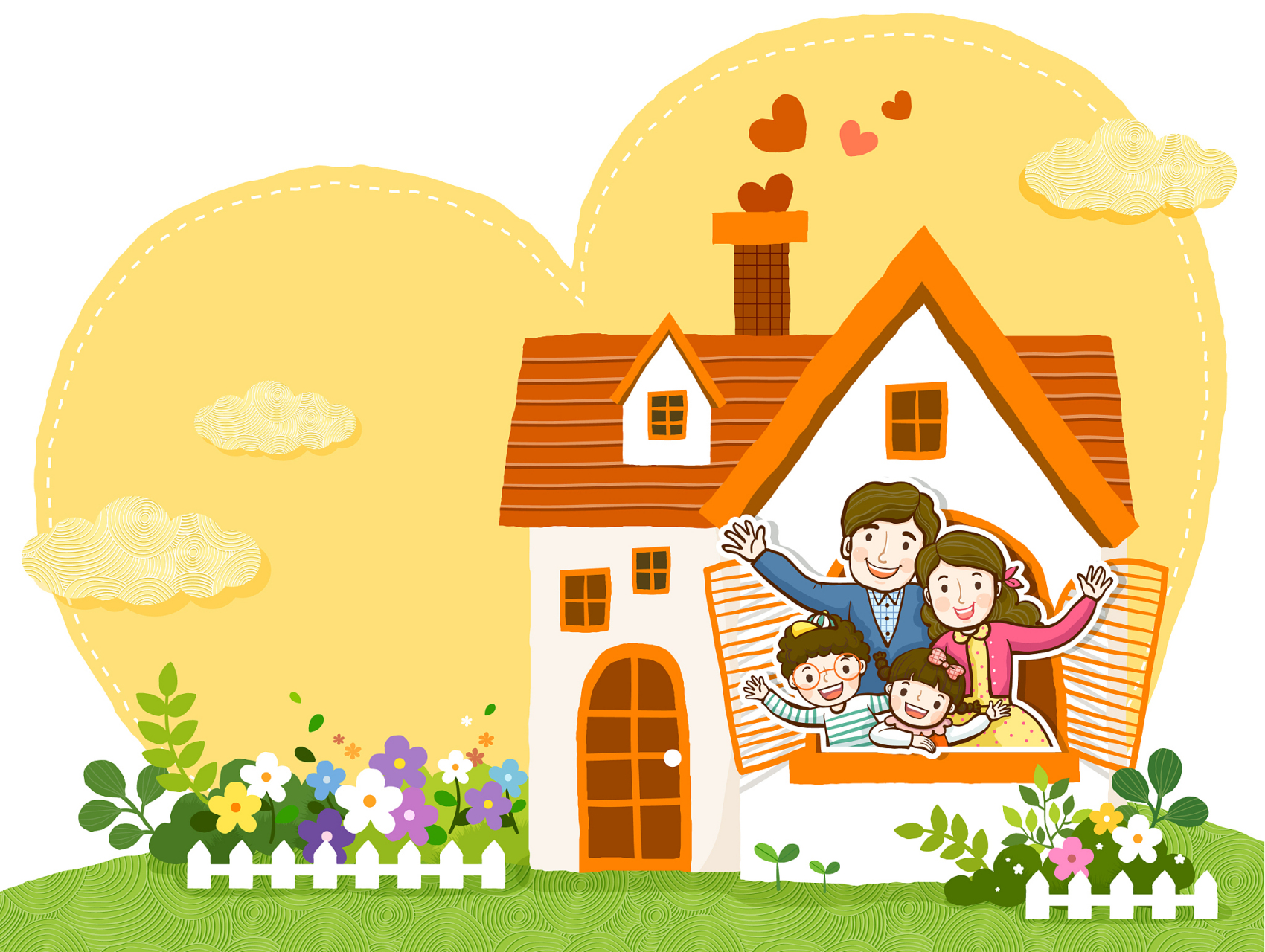 为"大家",承诺相守,联结两族,爱传不息.