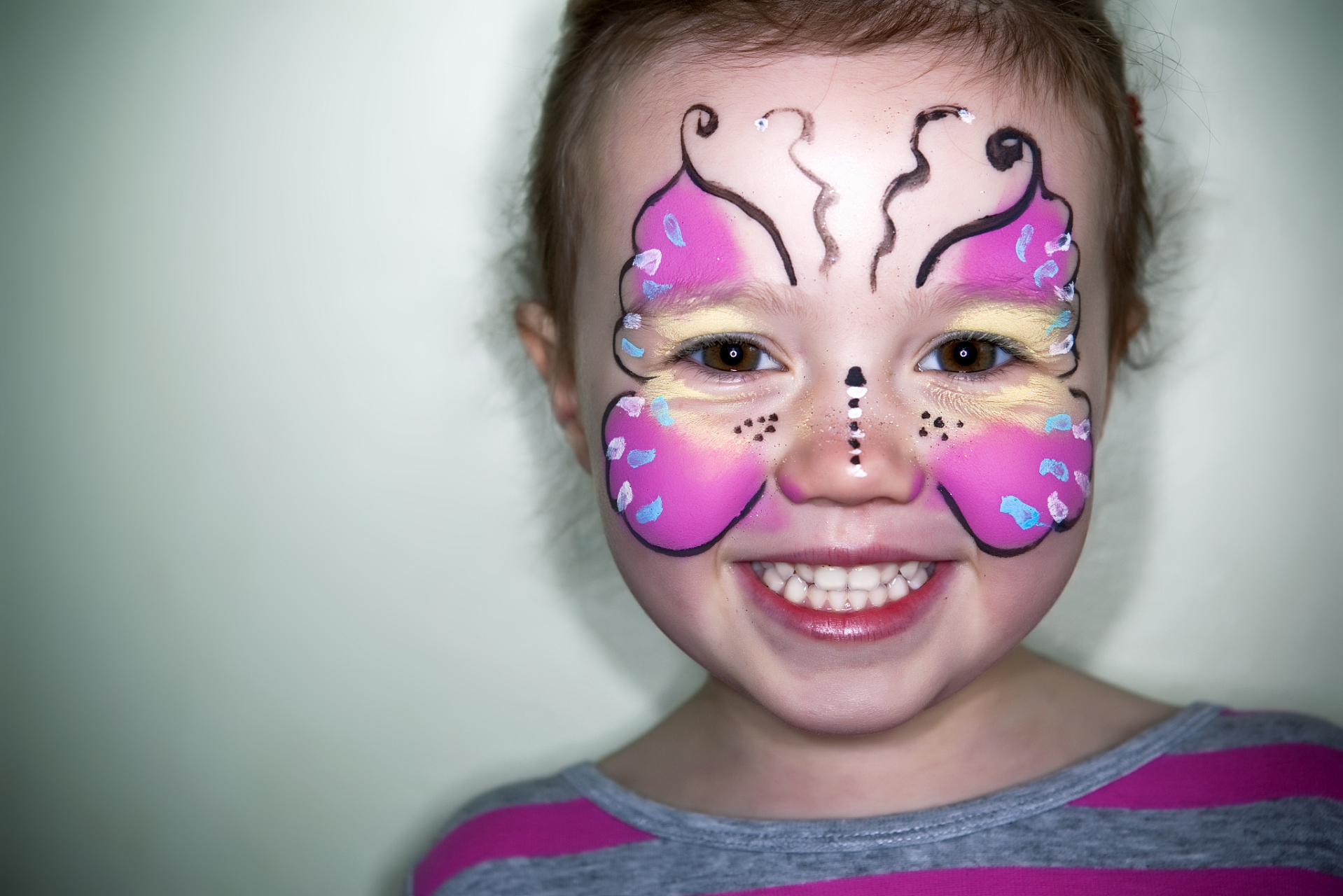 儿童面部彩绘简易图片