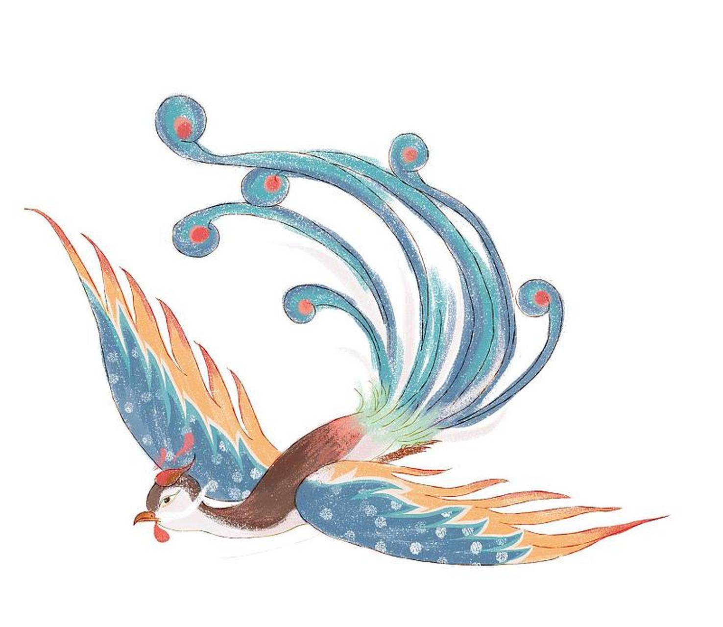 精卫填海是中国神话故事,精卫鸟是主角,身体白色,翅膀