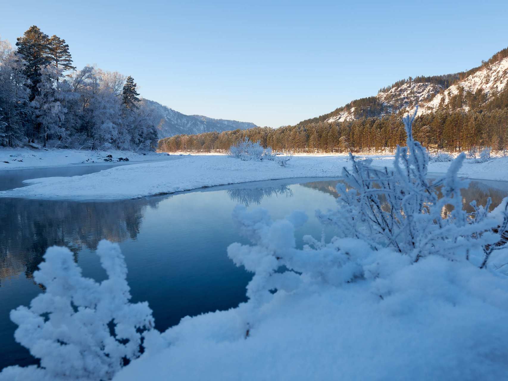 长白山雪景 摄影图片