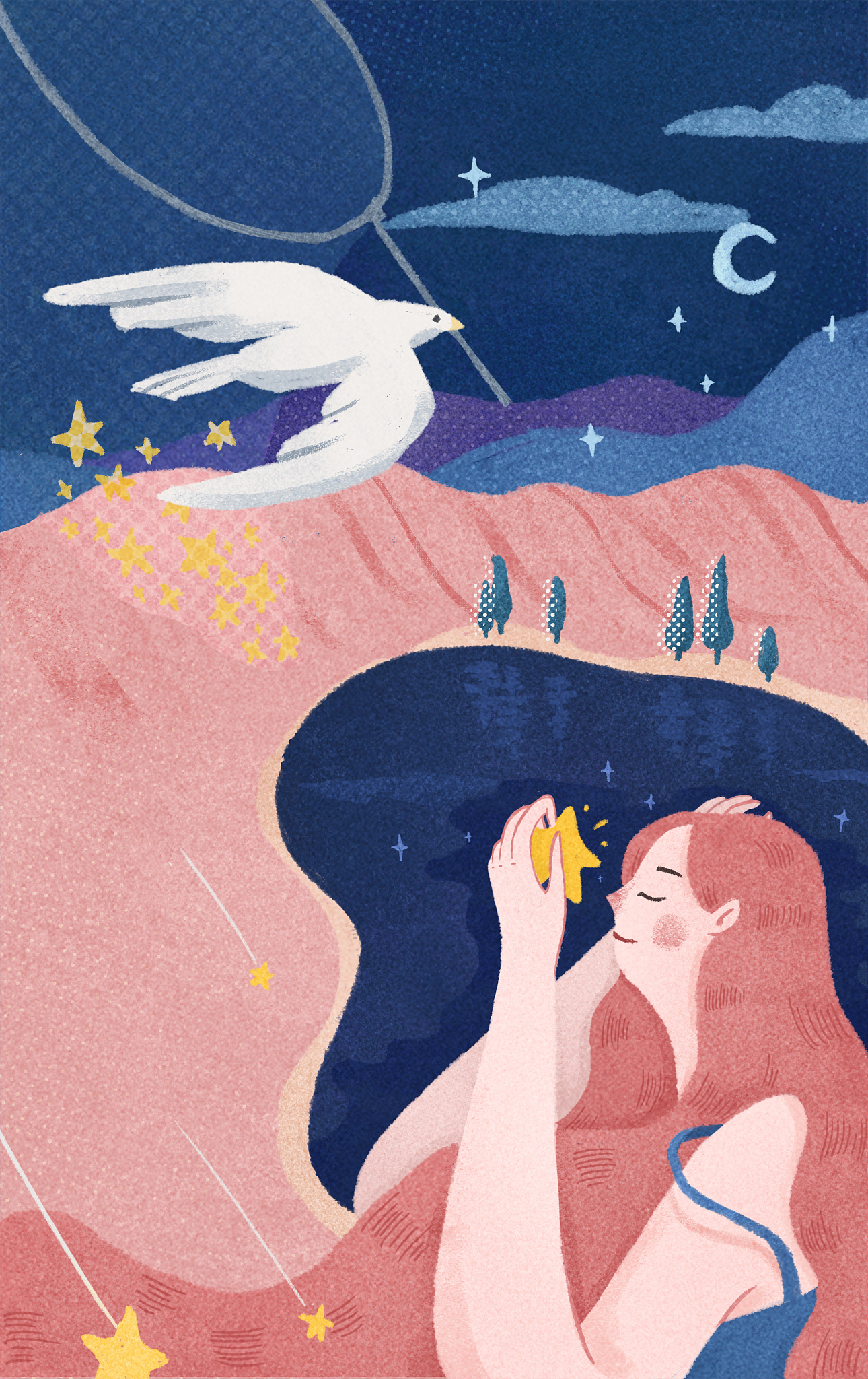 跟妹妹一起去找吃的,她乖乖跟在我后面,在一片