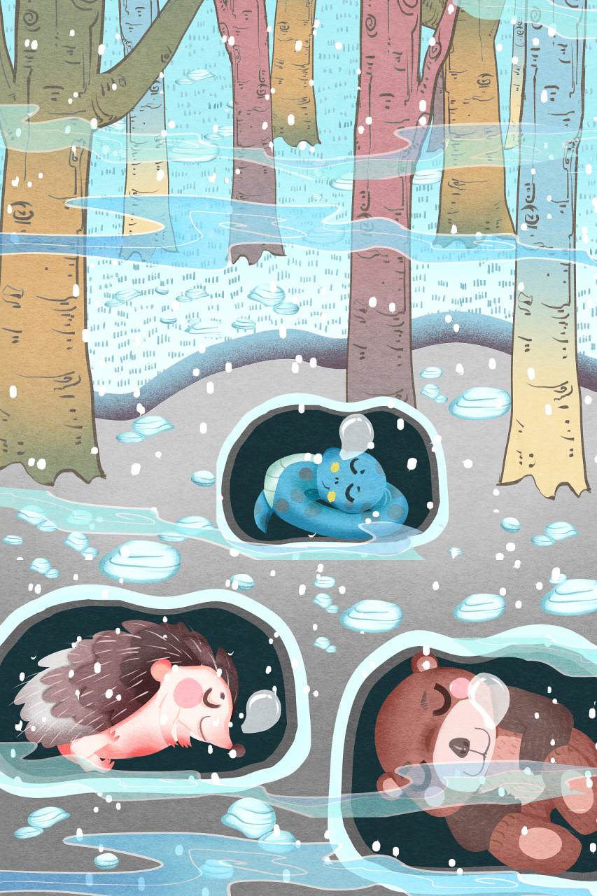 冬眠是动物在寒冷季节的生存策略,通过降低生命活动以节省能量和避免