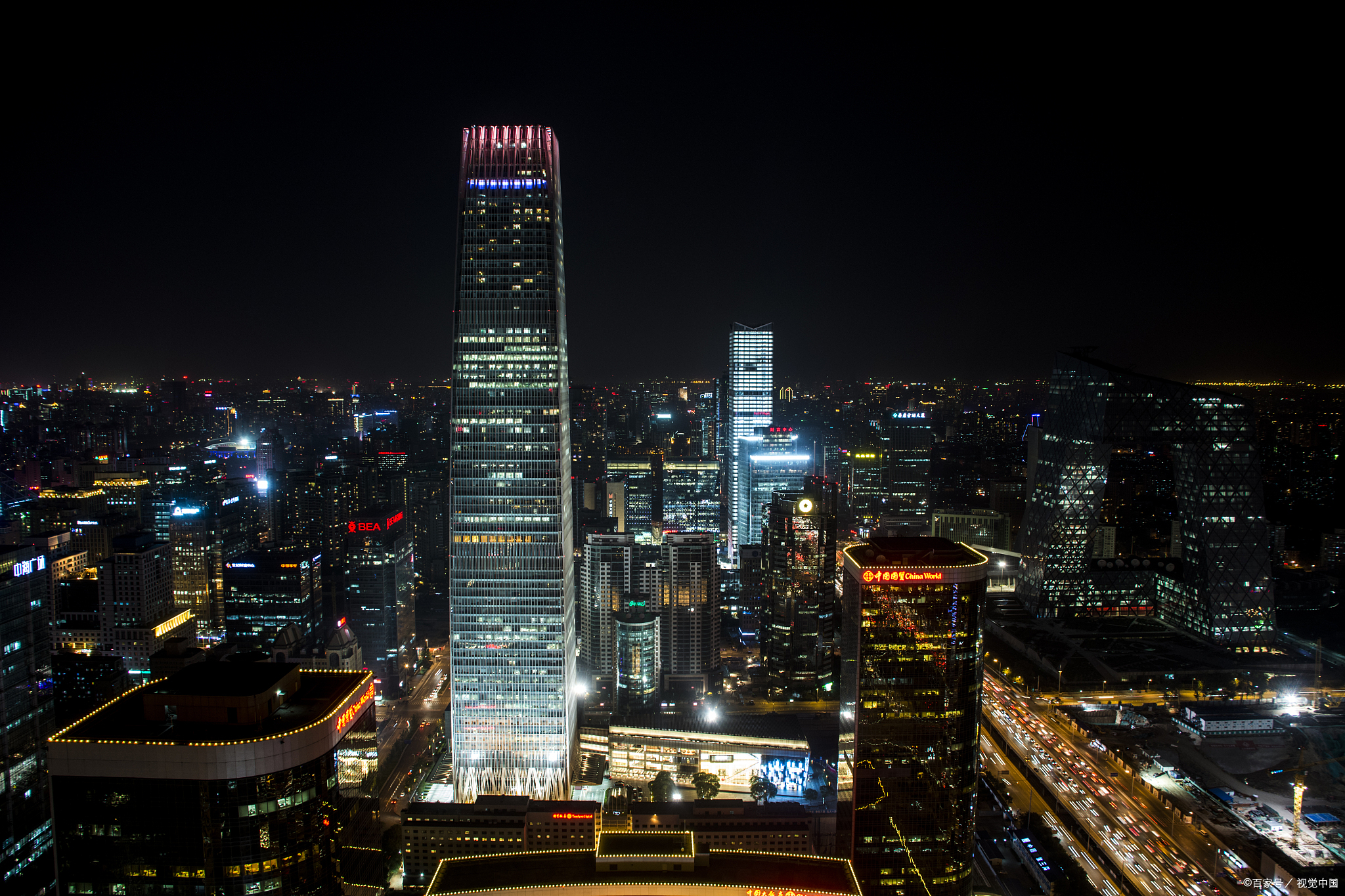 北京夜景 实拍真实图片