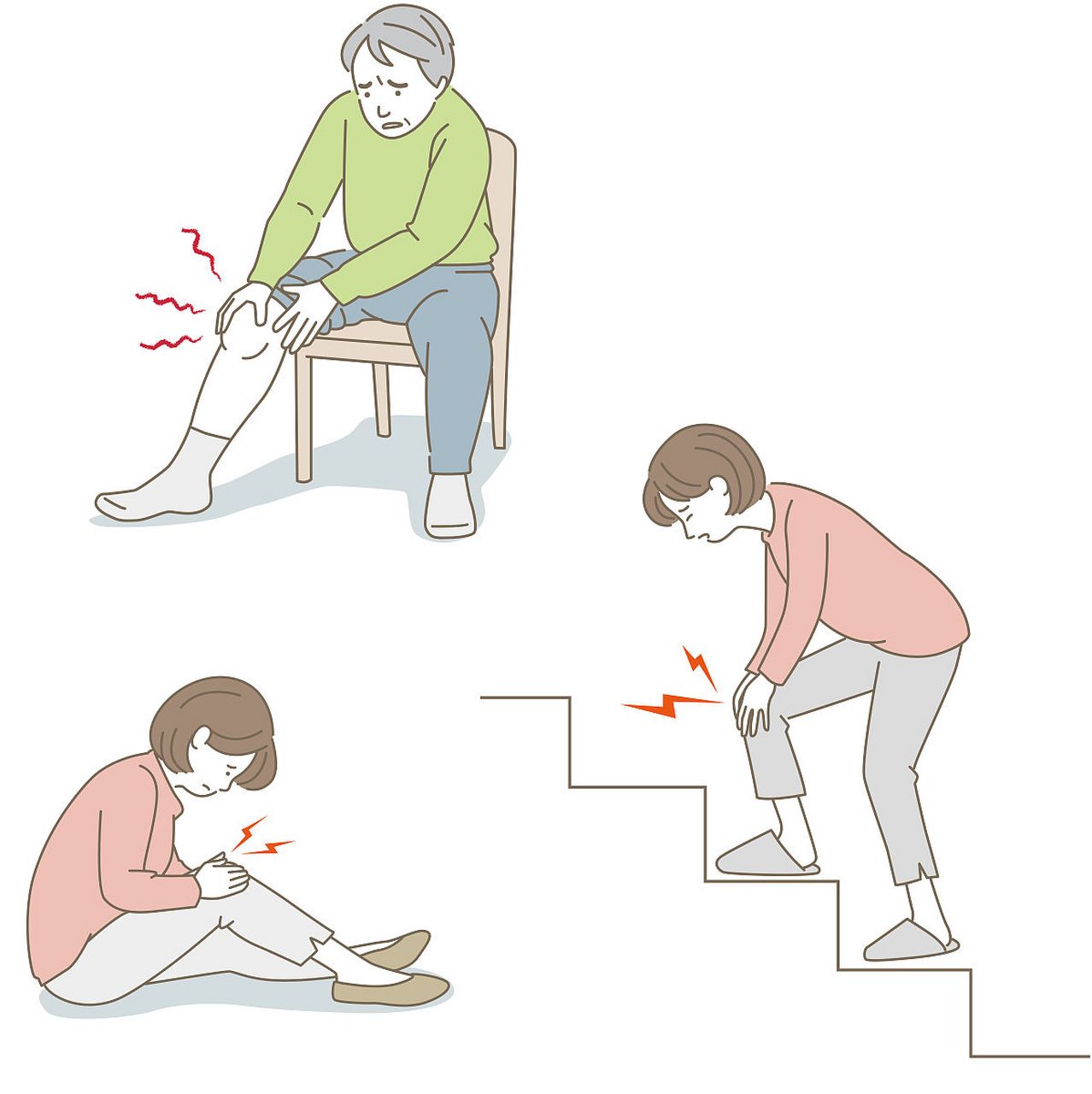 下台阶时,人体需要承受较大的冲击力,而上台阶时则较少.